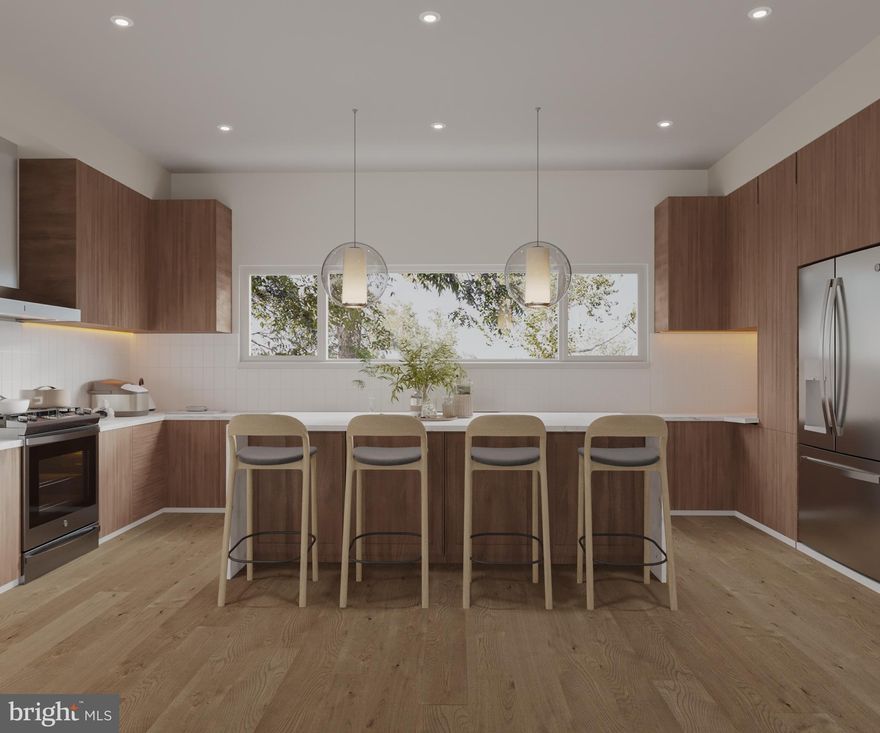 We welcome you to experience MODA —a stunning new construction enclave in the vibrant and highly sought-after Olde Kensington neighborhood, steps away from the famous Fishtown restaurant district. This new community checks all the boxes for today’s homeowner. This home comes with TWO CAR GARAGE parking, a private roof deck boasting panoramic skyline views, and designer finishes throughout PLUS these homes come with the ORIGINAL ten year tax abatement! Step inside to discover a chef-inspired gourmet kitchen, featuring European cabinetry, sleek Quartz countertops, and premium fixtures. The second floor living area offers the perfect setting for effortless entertaining, complemented by two spacious bedrooms, each featuring ample closet space and a beautifully appointed full bathroom. Ascend to the third-floor primary suite, where oversized windows flood the space with natural light, highlighting the spa-like ensuite bathroom and plentiful closet space. Built with exceptional craftsmanship, MODA offers unparalleled access to Frankford Ave, Fishtown, and Northern Liberties placing you at the heart of it all. Taxes are not $1 and are TBD. Taxes and square footage are the responsibility of the buyer to have verified independently. Renderings are for marketing purposes only and may not depict actual finishes. These homes are in pre-construction pricing so reserve your home today!