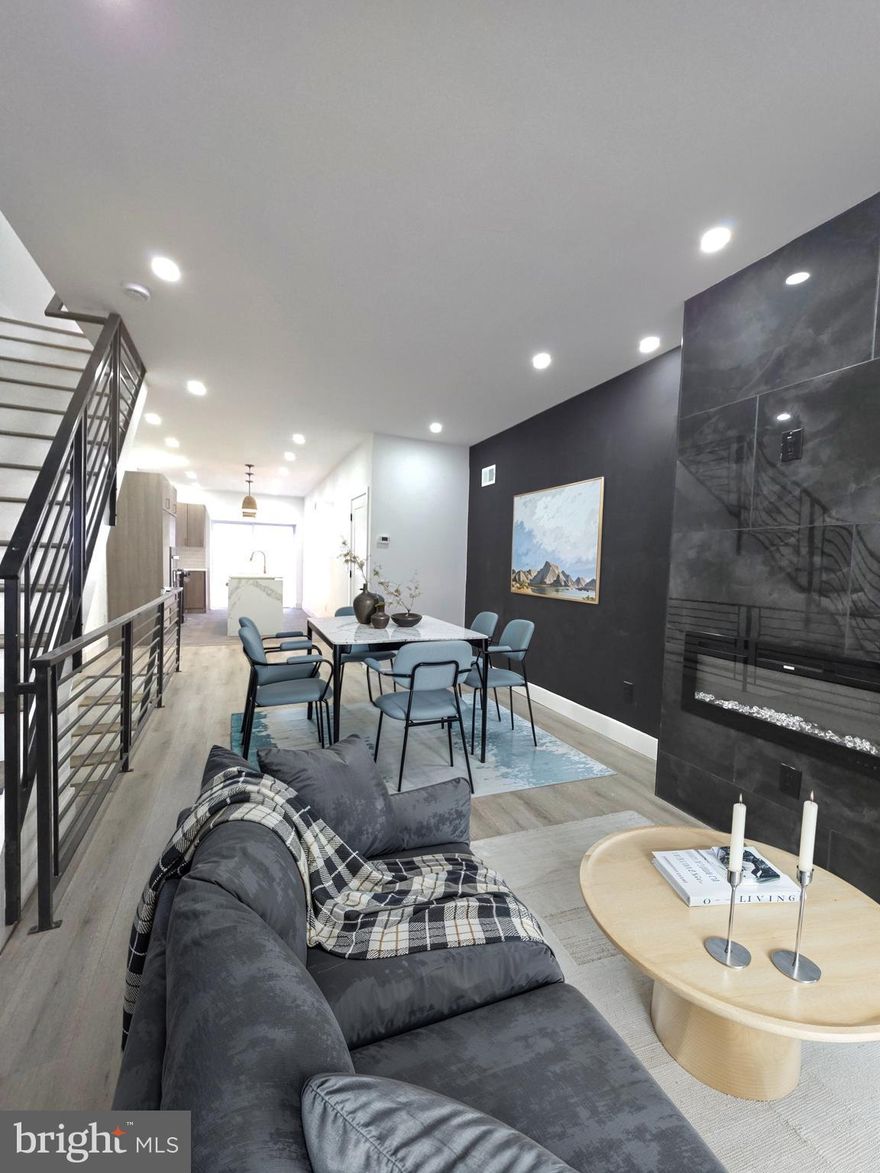 5349 Delancey St, Philadelphia, PA 19143. Welcome to this beautifully and professionally remodeled home designed for modern living. Step in from the front porch into a bright, open floor plan flooded with natural light and generous room proportions. The spacious, custom kitchen features all‑new stainless‑steel appliances — range, microwave, and dishwasher — and a large island that provides extra prep space and a casual spot for morning coffee. From the kitchen you’ll find access to a large deck, perfect for gardening, barbecues, or watching the sunset with family and friends. This home offers 3 bedrooms and 3 full bathrooms, including a must‑see master en suite. The finished lower level adds flexible living space and includes the laundry area, making everyday living convenient. Every detail was considered during the renovation, from the flow of the open plan to the high‑quality finishes throughout. Don’t miss the chance to own a home where style and function meet.