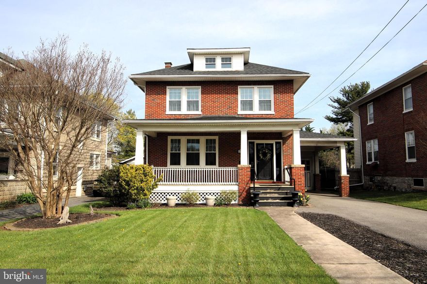 Gorgeous Brick Colonial - 3 Bedrooms, 2.5 Bathrooms - No city taxes!  Renovated in 2020 including new roof, windows, and ductless HVAC system.  House also has efficient natural gas heat, hardwood floors throughout, and a whole house water filtration system. The main level features a Living Room, lovely Kitchen with large pantry, gas cooking, & bar/island, open to Dining Room, half Bathroom, and a Mud Room leading out to the large fenced in back yard.  Upstairs you'll find 3 Bedrooms and 2 full Bathrooms including a large Primary Suite complete with a walk-in closet, Bathroom with double vanity & walk-in shower, and Laundry area.  Large Attic and Basement provide plenty of storage space, along with a finished room in the Basement for additional living space.  Outside enjoy relaxing on the newly re-done deck with gazebo, or on the large covered front porch.  Plenty of off-street parking with the detached garage, carport, and long driveway.  This house has so much to offer and in a very convenient location close to shopping, restaurants, and interstates!