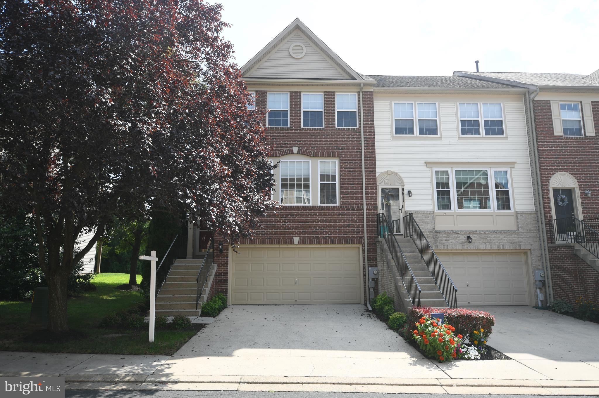 Welcome to this cozy, newly updated end-unit townhome! Warm and welcoming, this home offers sunlit living spaces on all three levels. The main floor features a spacious and bright living room, perfect for gatherings, family time, or a chill night in. Walk over to your gorgeous kitchen with granite countertops, brand new stainless steel appliances, abundant cabinetry, and a large island. Plenty of room to install a large dining table. Deck gives an easy view of the luscious greenery with plenty of space for grill and leisure. Back inside, a nice open space offers endless possibilities to create a perfect playroom, office, home gym, or a dining area. From here you can access the backyard to enjoy your greenspace, which can be a garden, and an underdeck patio. Upstairs, you will find a spacious primary bedroom with plenty of storage space and a luxurious ensuite bathroom with a double vanity and a stand up shower and tub. The secondary and third bedrooms are spacious, one with a walk in closet! A second full bath to finish the third level. Spacious attached 2-car garage with driveway for family cars and some storage space. Many major updates, including a new Roof, newer AC/Furnace, newer hot water heater, and the deck, fence, and lower-level patio, were redone in 2019, alongside some windows. Location gives easy access to 270, shopping, grocery stores, restaurants, and other entertainment. Community features a gorgeous and huge pool as well as a sports court and playground. Excellent schools!