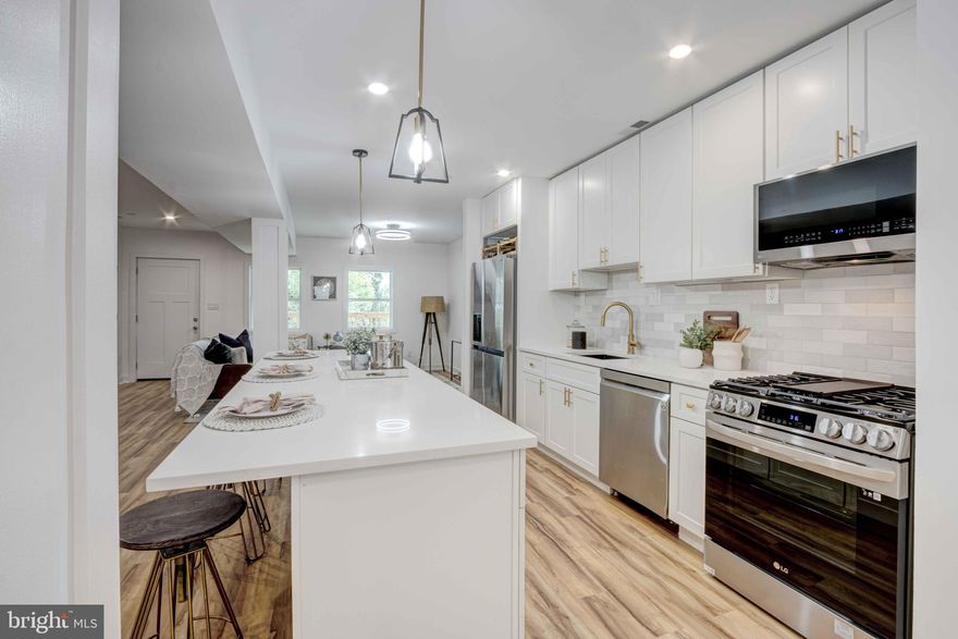 Open house CANCELLED*******THIS IS THE ONE that you have been waiting for.******Brand new construction of 22'X44' building on prominent corner lot offering 1,936 sq ft of finished construction and off street parking for two cars in the driveway.   Beautifully crafted open concept living.  The moment that you open the front door you will know that this is your home.  Very dramatic open entrance with sight lines that will carry your eye to the rear yard through the glass sliding rear door.  Centered kitchen is  anchored by the  massive island for entertaining, 42" shaker cabinets, deep sink and gorgeous glossy subway tile backslash.  Open flow to both living and dining area. In addition there is a utility closet, powder room and coat closet.  The second floor features three bedrooms and two gorgeous bathrooms.   Builder has paid close attention to detail from the custom built-ins in the hall closets, guest coat closet and primary suite.  Please join us on Saturday, July 20th noon-2pm.  Be one of the first to preview this home.