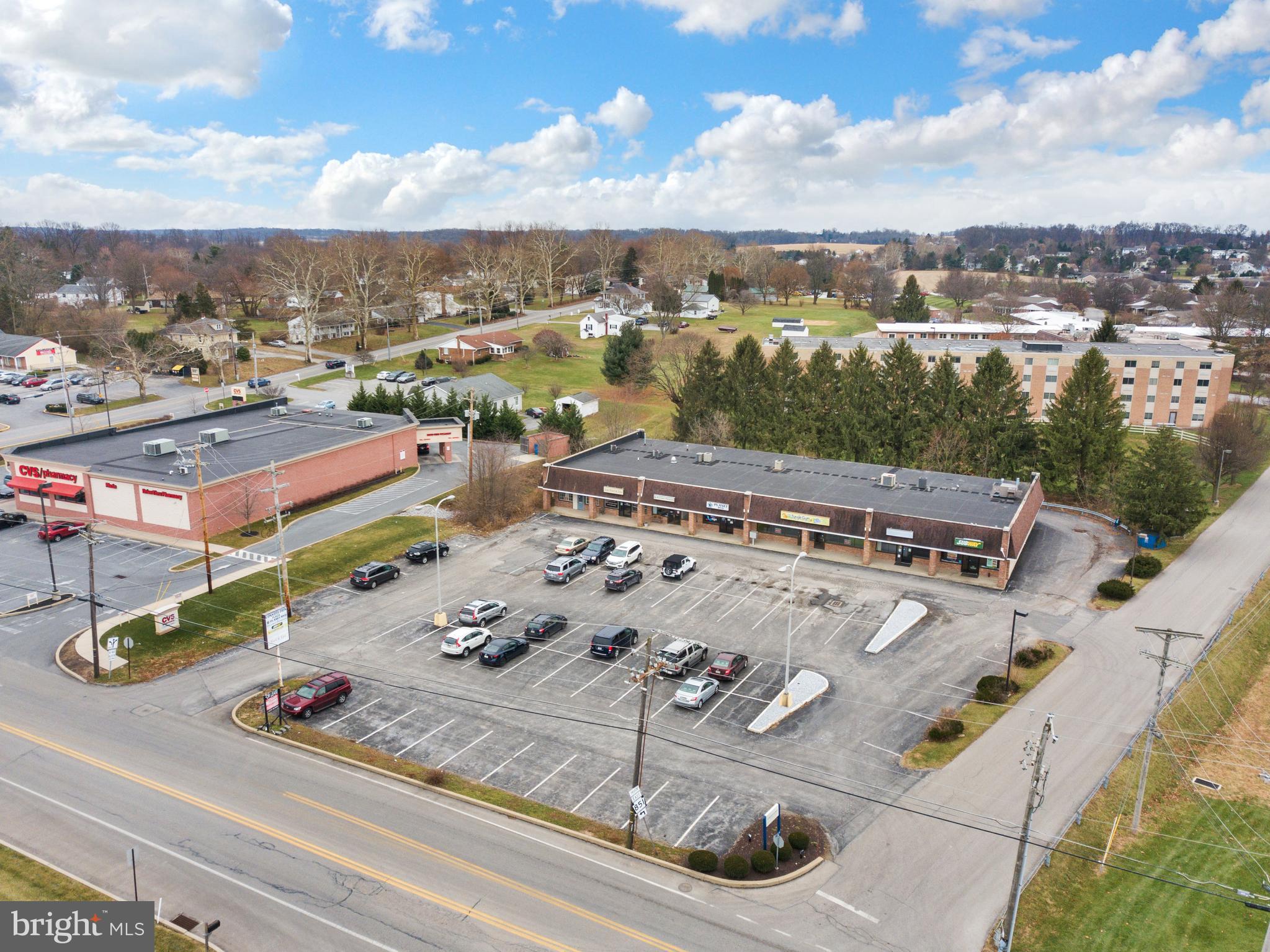 Strip center located in Shrewsbury Borough. Neighbors include CVS Pharmacy, Rutter's and Mason Dixon restaurant. This center has tenants that include Subway, chiropractic office and a nail salon.