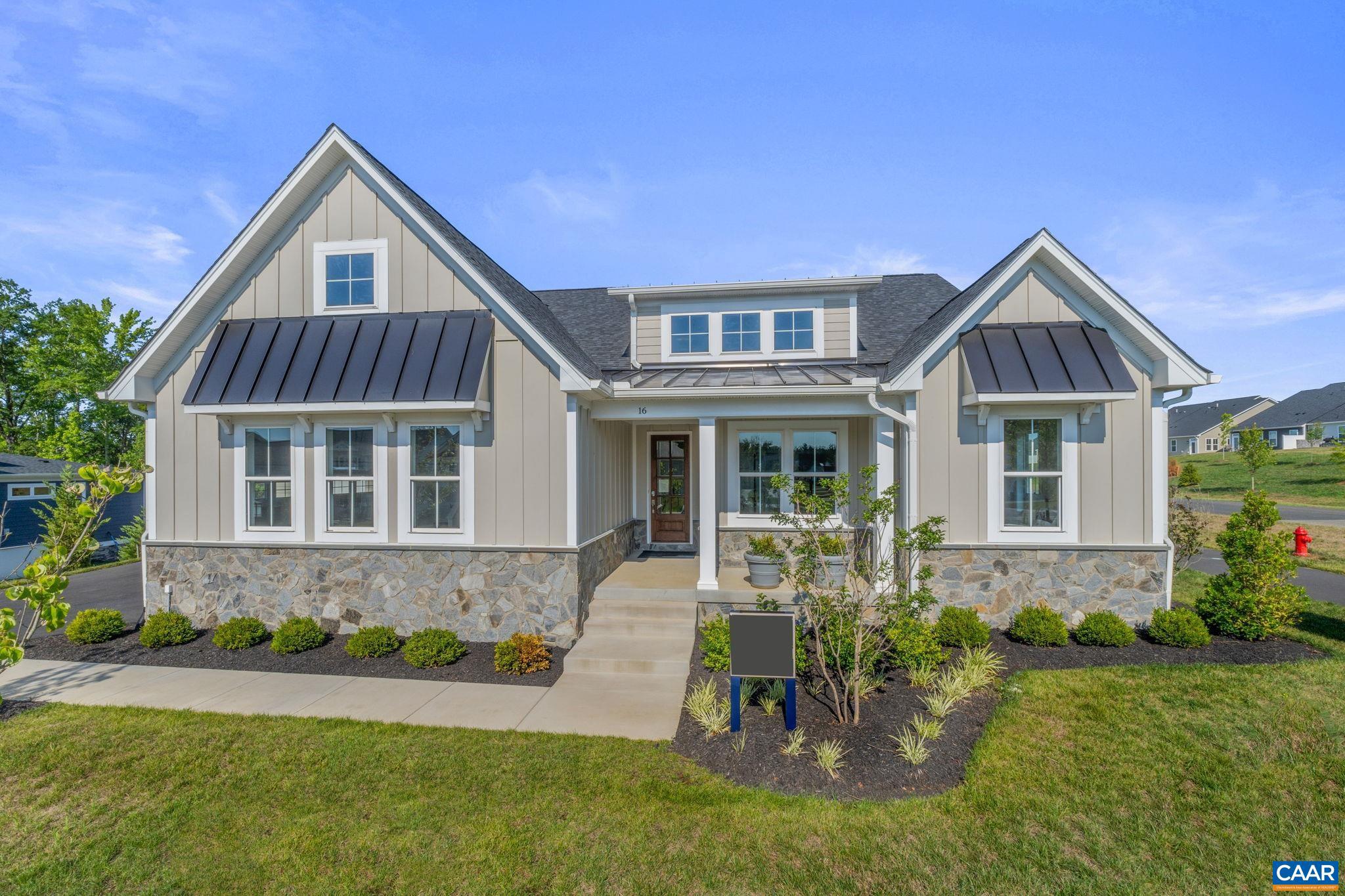 Model home available now with leaseback! This one-level floorplan is a stunner! You will love the flow of this layout, designed to make every step of your day frictionless no matter what phase of life you are in. The statement-making kitchen, family room, and dining room are open to each other and make up the heart of the home. Enjoy cozy evenings by your gas fireplace. Close the world away and relax in bed in the spacious primary suite, or have a spa day in your luxurious bathroom complete with frameless glass shower, separate vanities, and soaking tub. Two additional bedrooms, a full bathroom, pocket office, walk-in pantry, mudroom/laundry room, and oversized 2-car garage complete the main level. Photos of actual home.,Painted Cabinets,White Cabinets,Fireplace in Family Room