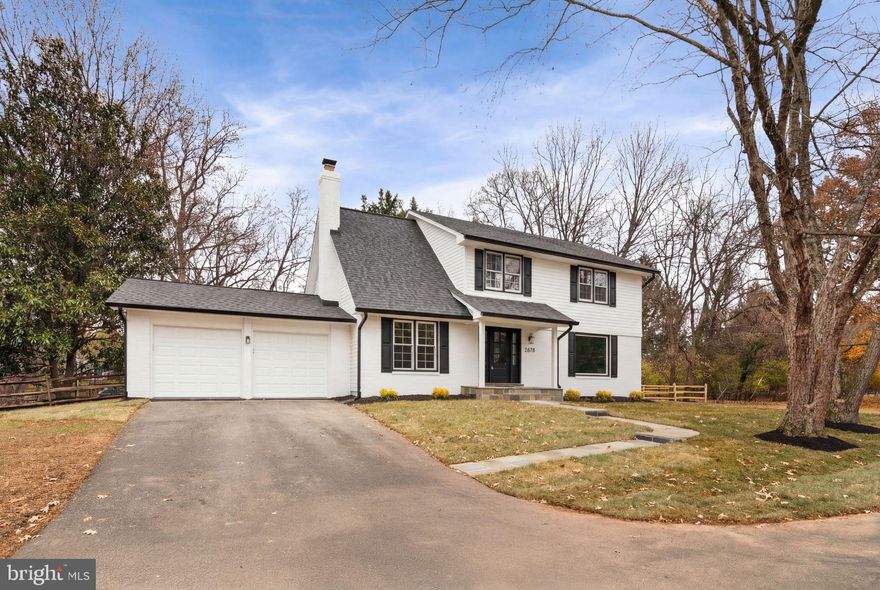 Welcome to Oakton Glen! A recent full renovation situated on one of the largest lots in the the neighborhood with an open, flat and fenced in backyard! Recent renovations, permitted through Fairfax County, include an all new kitchen, renovated bathrooms, new 5th legal bedroom in the basement, all new vinyl siding, brand new hardwood flooring on the main and upper levels and so much more! 
Make your way up to the home on the flag stone walkway and porch and enter through the new all black stately front door- this really leaves an impression. All new natural hardwood flooring greets you on the main level with it's open floor plan including the front living room with picture window and the inviting dining space. The kitchen features  dove white cabinetry, calacatta lavisa quartz, and a top of the line Frigidaire Professional Series appliance package. Two separate pantry spaces and a coffee bar with wine cooler and built in microwave underneath complete the kitchen! On the other side of the kitchen is a cozy family room complete with a wood burning fireplace and loads of natural light. An elegant and tastefully designed powder room and laundry room complete the main level. Upstairs you'll find hardwood flooring in the hallway and primary suite. The primary suite includes a large walk in closet and an all new primary bathroom with dual vanities and a custom oversized shower complete with bench seat and a rain head shower system. A true retreat! 3 other good sized bedrooms and a hall bathroom complete with dual vanity and renovated shower and tub complete the upper level. In the lower level, you'll find an open rec room with brand new luxury vinyl plank (LVP) flooring and a recently added 5th bedroom complete with a legal egress window. The 5th bedroom also has it's own full sized bathroom with a beautifully tiled shower and accents. Don't miss the spacious storage room. HVAC is Carrier 2020. Roof was replaced by the former owners in December of 2020.  Garage motors are brand new. Siding is brand new. Half of the windows are brand new. LG Washer and Dryer are brand new. Rear patio and front porch are brand new. All flooring throughout is brand new. The neighborhood tennis court is just a stone's throw away from the house. Flint Hill Elementary, Thoreau Middle, Madison High. A truly amazing and convenient location to all that Vienna has to offer!