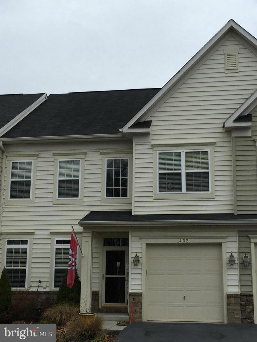 3 bedroom, 2 1/2 bath townhouse with garage.  Family room with gas fireplace open to kitchen/breakfast area.  Backyard is open to common area.  Natural gas heat,  electric central air conditioning, FCSA water/sewer.  Washer/dryer in unit on bedroom level.  Water softener installed.  Tenant will have use of community amenities -  2 outdoor pools, tennis courts, sidewalks, playground , clubhouse and basketball hoop!  Small dog may be permitted with approved application - no cats.  No Smoking.   Security system is present - tenant may choose to continue service at his/her own cost - this is not provided by the landlord.  Renter's Insurance is required