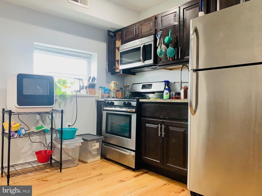 AVAILABLE 11/1/2023! Located in the Newbold/Melrose section of South Philadelphia on Broad/Wolf Street at 2221 S. Broad Street, this stately limestone building was gut rehabbed with top-of-the-line renovations. This large, gorgeous 1BR/2BA, multi-level Penthouse apartment features high ceilings, hardwood floors throughout, lots of natural sunlight, granite countertops, plenty of closet space, and stainless steel appliances including a dishwasher. The large, tiled bathrooms are sleek and modern. There is additional storage space in the basement where you will also find two sets of coin-operated washers and dryers. Living on the edge of both Passyunk Square and Point Breeze, you'll have easy access to all of the surrounding shops, bars, and restaurants; not to mention the Snyder subway stop (1 block away) which will have you to Center City in 5 minutes! Pets allowed. Central a/c and shared laundry on premises. Specials: Just first and security to move in (upon credit approval)!