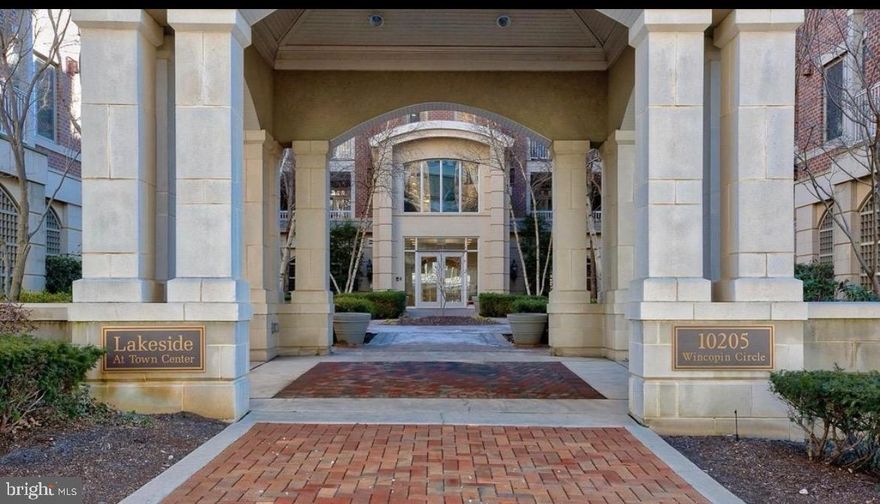 A rarely available condo in Lakeside Town Center, Columbia, This 2-bedroom, 2-bath unit offers 1,215 sq. ft. of living space and features stunning hardwood floors, a gas fireplace, and gormout kitchen. The open floor plan includes a modern kitchen with European cabinets and granite countertops, plus a balcony with extra storage. The primary suite boasts a walk-in closet and a luxurious master bath with a separate tub and shower. The building provides garage parking, an elevator, security features, and a gym for residents to enjoy. Conveniently located near Lake Kittamaqundi, restaurants, Whole Foods, and the Pearl Spa, this condo offers both comfort and accessibility. Required: Credit Score of 700 or higher, income 2.5 times rent.