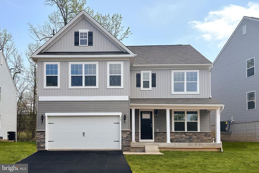 MOVE IN READY! Quick move home available now!

This home is a free standing detached single-family home on condominium land.  The dues are $225/month and are based on total finished square footage. Fee covers lawn maintenance, leaf removal, driveway snow removal, and trash service.

As you walk in the first floor is an expansive, open floorplan of the Choice Room, Great Room, Breakfast Nook, and kitchen. The openness of these areas offers plenty of space and ease for informal dining and entertaining. The choice room has the option of substituting it with a private library that can be used as a home office or playroom. The Kitchen has a tremendous amount of space, plenty of cabinets, and a deep pantry, making storage plentiful and organization easy. Add to the Kitchen's counter space and cabinet storage with an optional kitchen island. As you climb up the stairs to the second floor you find a generous Owner's Suite with a walk-in closet and a private bathroom with a large shower, double vanity, and private water closet. The Owner's Suite shares the level with three additional bedrooms, a laundry room, a full hall bath, and a large loft area. The loft area may be optionally converted to a fifth bedroom. Some upgraded features included in price are an island, granite countertops and painted cabinets in the kitchen, flooring upgrades, stone water table on front of home, and 3-piece rough-in plumbing for future living area in the basement. North East, Maryland, welcomes you with its charming small-town atmosphere. Discover an array of delightful boutique shops and savor the culinary delights offered by numerous exceptional restaurants. Explore the natural beauty of Elk Neck State Park and unwind at a picturesque local park, complete with a pavilion, playground, and tranquil public fishing area. With its abundance of marinas, convenient access to major highways, and proximity to world-renowned hospitals, North East offers the perfect blend of leisure, convenience, and modern amenities. 

Photos are for marketing purposes only, some features and elevation may be optional.