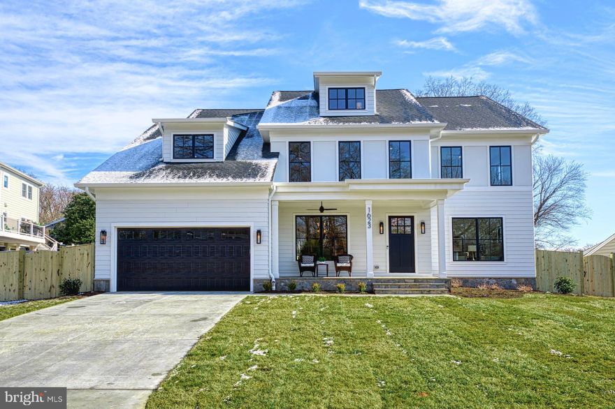 Finished and ready to move in! M-R Custom Homes presents this beautiful new custom home on a 13,285 sq ft lot in a quiet and convenient McLean location. This home features 7 bedrooms, 7.5 bathrooms with 6580 square feet of finished living space on four levels and beautiful four-inch white oak hardwood floors throughout the main and upper levels. The main level includes 10ft ceilings, and a beautiful gourmet kitchen with custom inset maple cabinetry, 2.5” quartz countertops, a 48" Subzero Refrigerator, 48" Wolf Range, and 30” Wolf Microwave. The kitchen opens to the great room with coffered ceiling, custom built-ins, and 42" ventless gas fireplace with tile and shiplap surround. Through the butler’s pantry is an elegant formal dining room with wainscotting and built-in speakers for an unforgettable dining experience. The large rear screened porch with Trex decking, ceiling fan, heaters, and speakers offers an amazing outdoor living space overlooking the large, fully-fenced backyard. A guest suite and a private study complete the main level. The upper level is highlighted by a luxurious primary suite with dual walk-in closets, a spa-like bathroom with double vanities, stand-alone soaking tub, frameless heavy glass enclosed shower, and heated floors. The 3rd floor bedroom/loft, with full bathroom and walk-in closet, is perfect for a private office, guest suite, or play area. The lower level includes a spacious recreation room, exercise room with rubber flooring, a finished storage space, and a bedroom with full bathroom. Convenient to Chesterbrook Shopping Center and all of the shops and restaurants in downtown McLean. Franklin Sherman ES/Longfellow MS/McLean HS.