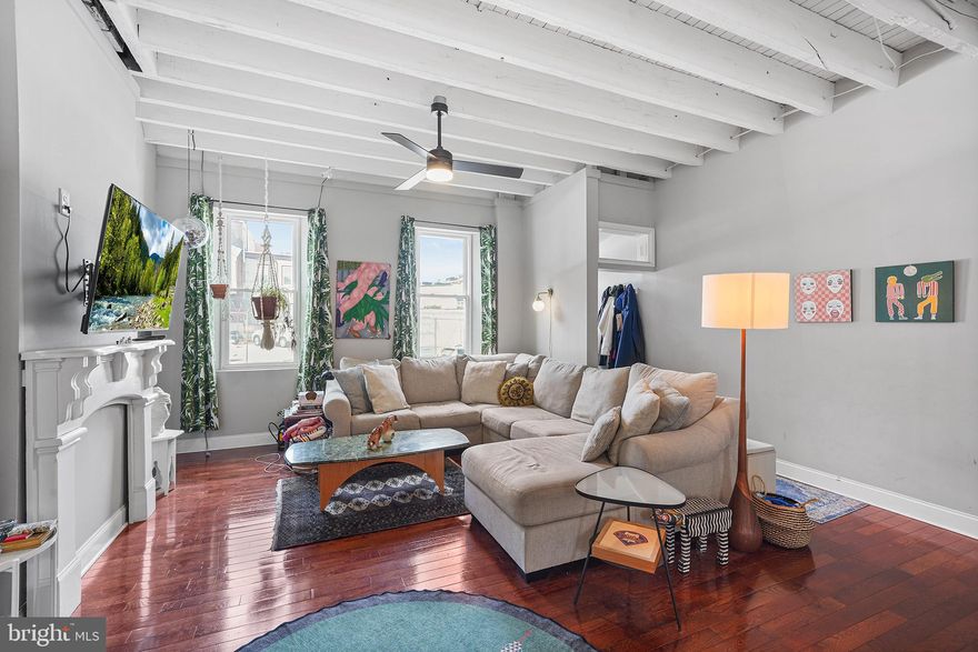 Welcome to 114 Diamond street, a beautifully renovated 3 story, 5 bedroom, 1 bathroom home on the south side of leafy Norris Square park. The spacious living and dining room boasts soaring ceilings with exposed beams, large windows, a decorative mantle and a versatile open layout. Hardwood floors flow from living/dining room to a generous renovated kitchen with ample wood cabinetry, quartz counters and subway tile backsplash. This thoughtfully laid out kitchen has plenty of prep and storage space and includes a dishwasher (all appliances are stainless steel). The private back patio has plenty of room to entertain and garden (the large picnic table and twinkle lights will stay at the property). Upstairs the second floor has 3 bedrooms (2 of which are connected) and a full bathroom. The third floor has 2 more bright, well-sized bedrooms (also connected). The washer and dryer are located in the unfinished basement. The stunning property is conveniently located steps form leafy Norris Square park and the Front Street Renaissance- coffee shops like American Grammer & Rowhome Coffee, new bars/restaurants such as Percy, Starbolt and Ama are at your fingertips. The Berks stop on the Market-Frankford line is a short walk as well as all of the other trendy restaurants, yoga studios, gyms, and breweries of Fishtown and Olde Kensington. No short term leases considered (1 year lease minimum). Available Sept 1, 2025 (with possible flexibility). Tenants are responsible for rental insurance and all utilities. First month, last month, and security due at lease signing. **SMALLER GROUPS WILL BE PRIORITIZED. ONLY 1 BATHROOM. Pets will be considered by landlord on case by case basis and require additional monthly pet rent and pet deposit. **