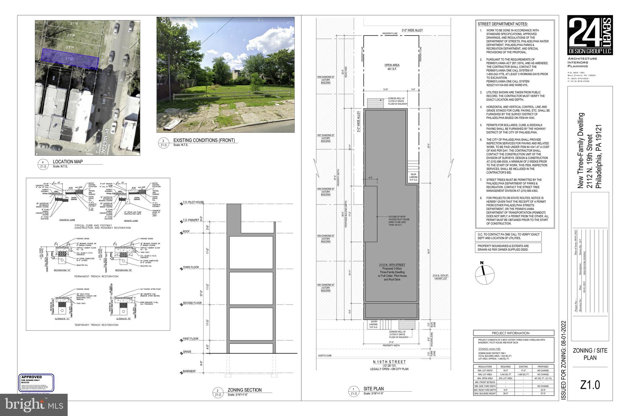 WELCOME TO BUILDABLE TRIPLEX VACANT LOT IN 19121 ONE OF THE HOTTEST ZIP CODE THIS PROJECT COMES WITH APPROVED ZONING PERMIT FOR 3 UNITS. THE LOT SIZE IS 17*81. YOU CAN DO NICE SIZE TRIPLEX WITH EFFICIENT FLOOR PLAN TO MAXIMIZE YOUR RENT. THE LOCATION HAS BEEN RAPIDLY DEVELOPING. YOU MAY SEE MULTIPLE NEW CONSTRUCTION IN THE SAME BLOCK. PLEASE ALSO CHECK 2128 N 19TH & 2133 N 19TH TO BE SOLD. THEY CAN BE SEPARATE OR PACKAGE DEAL.
PLEASE DRIVE BY AND MAKE AN OFFER