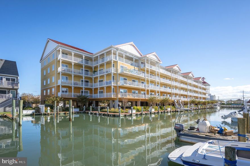 Beautiful and spacious only begins to explain this waterfront property. Top floor unit with southern exposure. Waterfront covered balcony with access from living area and master suite ,which features a luxurious ensuite master bathroom. Granite countertops and stainless steel appliances make it a perfect user friendly space to entertain and prepare wonderful meals. Conveniently located within walking distance to the beach and the boardwalk. The famous White Marlin tournament is hosted right next door. You have a front row seat. All size boat slips are available to rent in Harbour Island marina directly adjacent.  There is a private recessed entry. There is a separate side entrance which offers a 2nd master suite that can be left open inside the property or "locked out" for additional privacy. The indoor pool is open year round. There is also an exercise room. So many wonderful features make this a perfect primary or 2nd home.