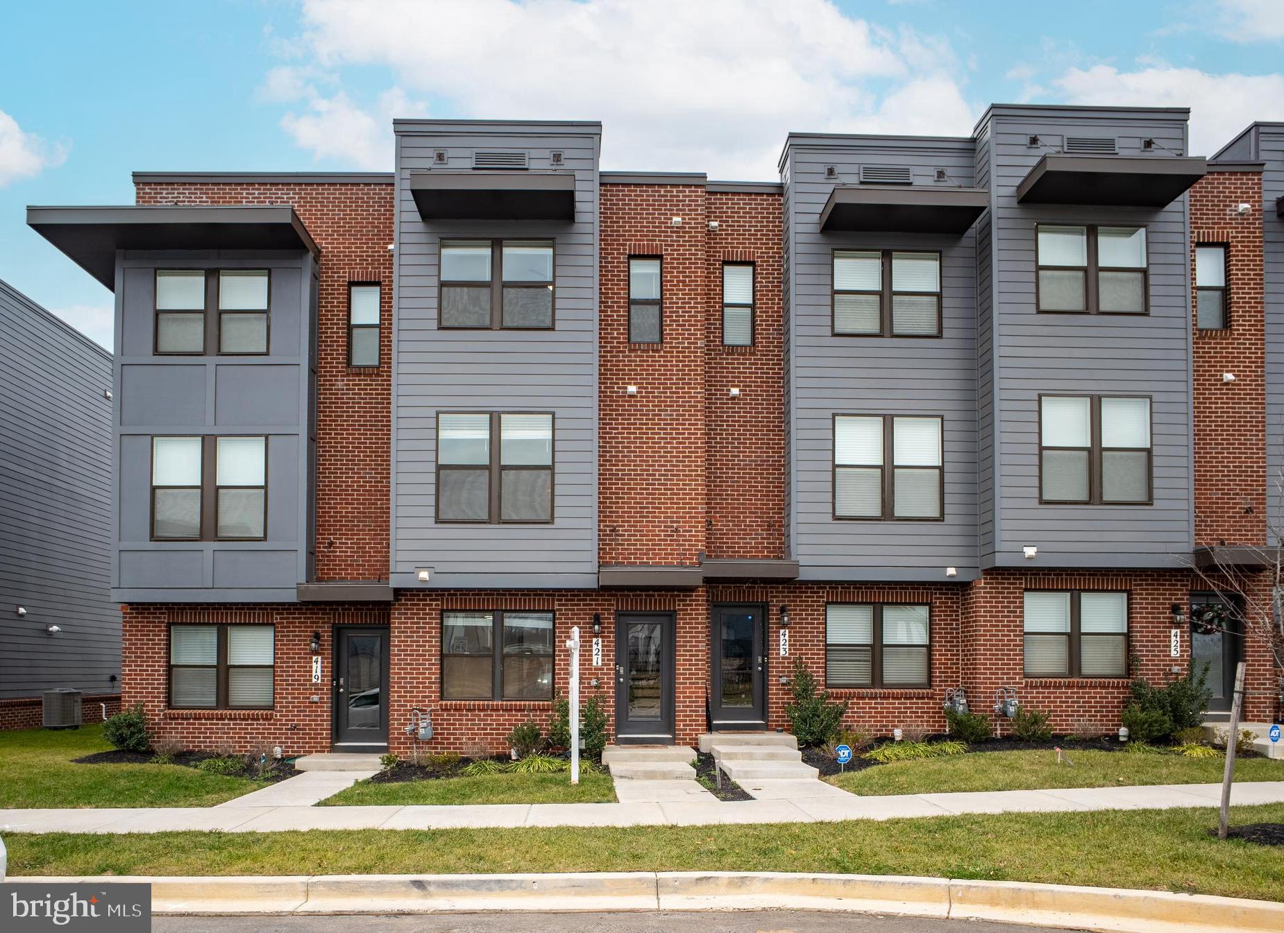 Welcome to this stunning upgraded 4-bedroom, 4-(FULL)bath Townhome.
**Located in Renn Quarter, one of the hottest master planned communities in the City of Frederick, the home is uniquely surrounded by open space and views, away from the crowded rows area. The coming soon community amenities include clubhouse, pool and riverwalk along Carroll Creek connecting to the heart of downtown Frederick.
**The urban style Carlton model offers a unique floor plan with FOUR bedrooms and EACH of those suited with its own bathroom. *The entry level bedroom provides convenience - easy fit for an office or guest room, connecting with the rear-end garage. Adorned with LVP flooring, the main level boasts living space with natural lights, accessed with a big deck, and along with an upgraded kitchen with quartz countertop and stainless steel appliances. At the end of the living area, there is the 2nd bedroom and a full bathroom accessed from the common area as well. The upper level has two spacious bedrooms and laundry. The master bedroom suite includes a big walk-in closet.