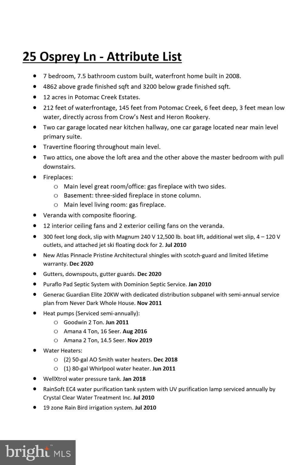 POTOMAC CREEK ESTATES - Residential