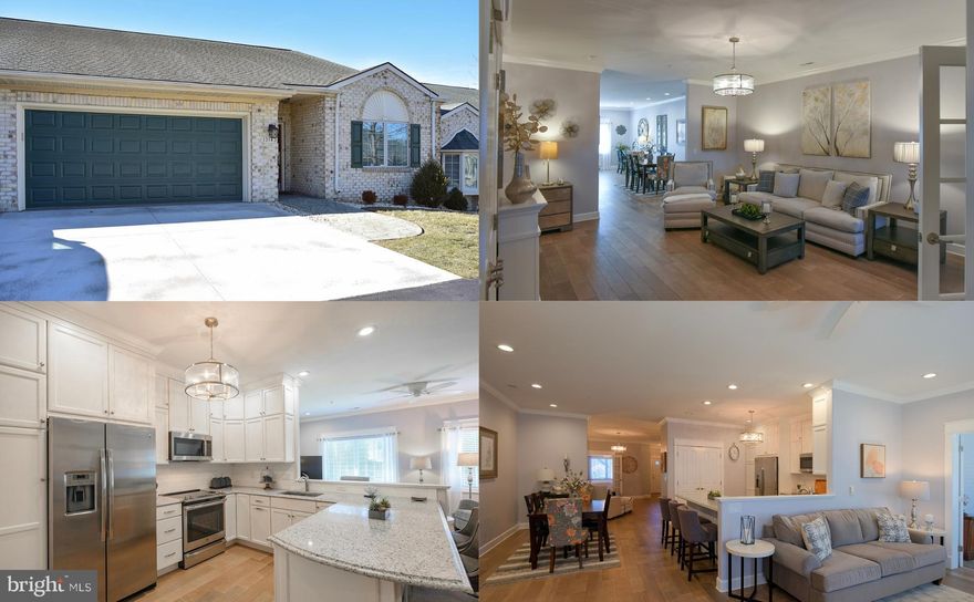 ***Open house cancelled, home went under contract*** Absolutely stunning!  No expense spared in the gorgeous totally renovated 2 bedroom, 2 full bathroom condo in Cortland Manor!  Rare 2 car garage!  Renovated in 2019 by Conrad Homes and in excellent condition. This home sells fully furnished at no additional cost or without existing furniture if desired.  Beautiful high-end luxury vinal plank flooring throughout, solid hardwood doors, crown molding, recessed lighting and much more.  As you enter you're greeted by an open floorplan, first stepping into the spacious living room with adjoining bedroom that could make a great den or home office.  The heart of the home is the stunning kitchen, featuring custom cabinetry with soft closeting doors and drawers, granite countertops, a breakfast bar, floor-to-ceiling cabinets, a pantry, a deep stainless-steel sink, and stainless-steel appliances.  The kitchen seamlessly connects to the dining area and family room, creating a spacious open-concept layout.  The covered porch was enclosed and  finished making it an excellent home office or 3rd bedroom.  A convenient full bathroom is located in the hallway off of the living room.  The primary suite includes a tray ceiling, ceiling fan, double closest and a bathroom with granite countertops and soaking tub.  The mudroom/laundry room complete this wonderful home.   The HVAC has been replaced.  The 2 car garage has an epoxied floor and utility room.  Enjoy low maintenance living at Cortland Manor!  The condo association covers the roof, exterior, lawn maintenance, snow removal, trash pickup and more!  Very convenient location to shopping, restaurants, banks, schools and not far from I-70 and I-81.  Don't miss the opportunity make the amazing home yours!