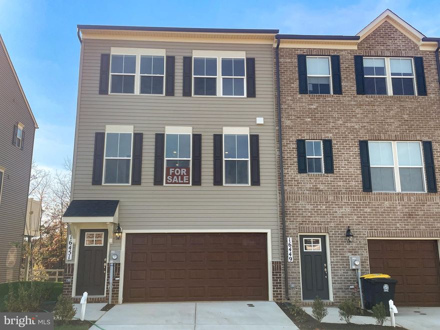 This end-unit Potomac plan is a garage townhome home with a two-car front load garage and beautiful brick front.  Inside, the lower level contains a finished recreation room with additional powder room. The main level offers an open floorplan with a central kitchen with stainless steel appliances that are perfect for entertaining. The beautiful quartz countertops adorn the expansive kitchen island, and the farmhouse sink is sure to please any chef. The great room included an electric fireplace, perfect for relaxing. From here you can access your outdoor deck. Upstairs contains the Owner's Suite with en-suite bath and walk in closet. Two more bedrooms and another full bath finish off this level.

Photos of a similar home are shown for representation only and may show options and features that are not included in this home.  For a complete list of included features, please contact the New Home Sales Consultant

Please contact Caruso Homes for further information about this home.