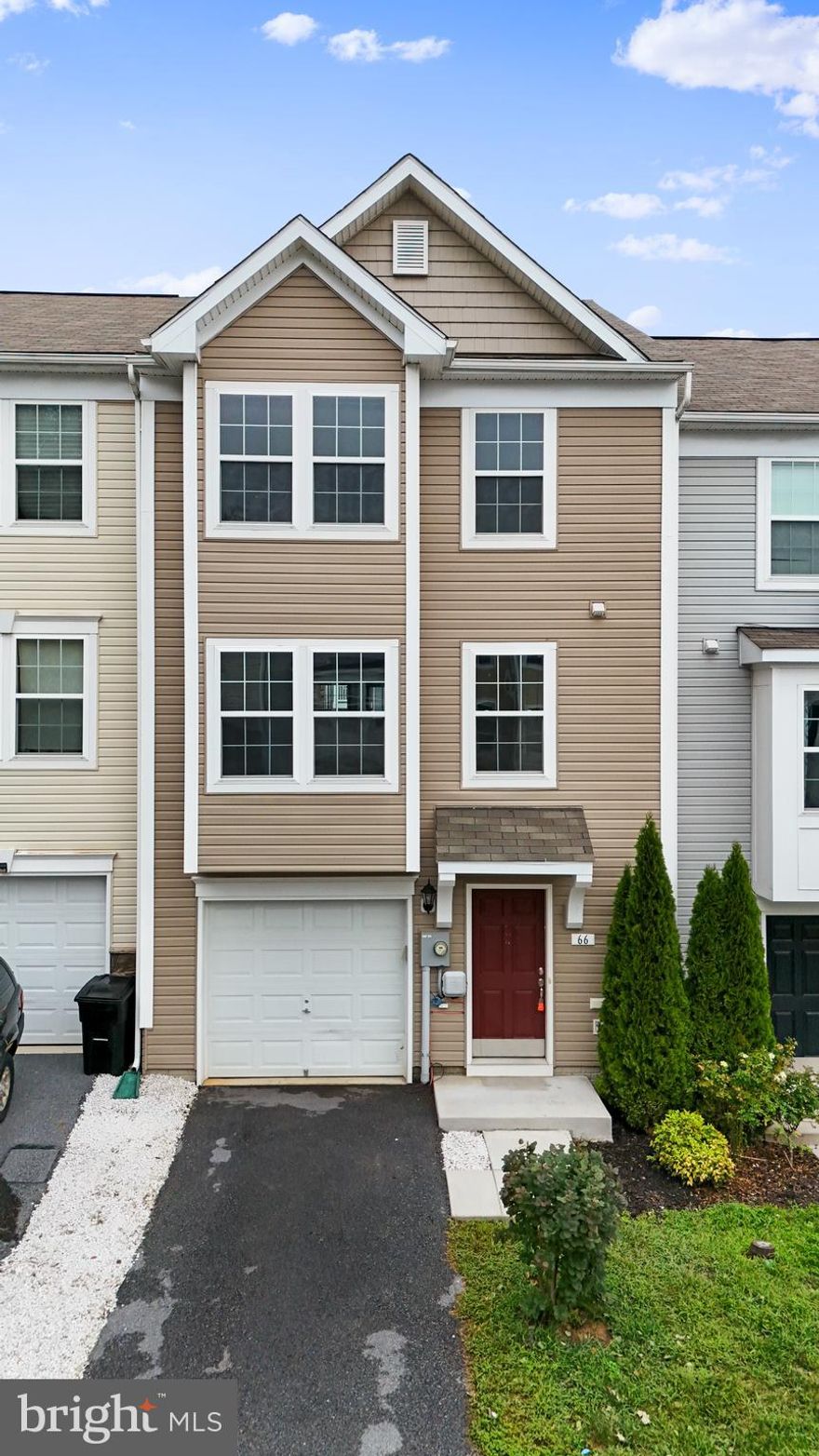 Ready to Move in, completely Renovated Three Level Town Home in Stonebrook Village! Large Rec room (4th Bed Room), Living Room, Completely New LVP Flooring, Eat In Kitchen with Island Top and Upgraded Appliances. The upper Level has Large Primary Bedroom with Vaulted Ceilings, a Large Walk In Closet, and Primary Bath with Soaking Tube and Double Sink. Full Finished Basement with Upgraded Flooring, Laundry Room, and Bathroom, Large Yard on this Unit, with Rear Yard featuring Privacy Fence! and Beautiful Deck Great Home that Won't Last Long!