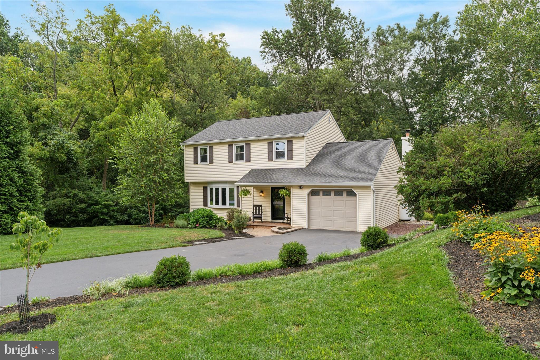 It’s not often that you encounter a home with as much charm and character as 113 Dorothy Lane. Nestled on one of the most private lots in the neighborhood, Dorothy Lane allows you to savor the beauty of nature while remaining just minutes from everyday conveniences all within the award winning Downingtown Area School District. Showcasing true pride of ownership, the manicured landscaping creates beautiful curb appeal, setting the tone for what awaits inside. Step into the welcoming foyer, where a thoughtfully designed mini-mudroom is equipped with cubbies, custom lights and a storage bench. To the left, a living space, playroom or home office space is highlighted by a wood-trimmed bay window that perfectly frames the picturesque outdoors. The freshly painted dining area flows into the bright and beautifully updated kitchen, featuring custom built-in cabinetry, a butcher block coffee bar, granite countertops, a brand-new stove, and rich mahogany porcelain tile flooring. Continue through the breakfast nook into the warm and cozy family room with a propane fireplace. From here you have convenient access to the garage—ideal for parking, a home gym, or additional storage. A charming half bathroom completes this level. Upstairs, the primary bedroom boasts two spacious closets offering the exciting potential to add an en suite bathroom! The stunning main bathroom showcases a custom double vanity with a linen closet, tiled shower and niche, stylish LVT flooring and conveniently located laundry. Two additional spacious bedrooms complete the upper level. The impeccably finished basement offers more versatile living space - perfect for an office or media room - plus additional storage. The tranquil deck paired with a charming pergola creates the perfect retreat for morning coffee or leisurely evenings amongst a canopy of lush trees. Adding to its appeal, this private lot includes a shed and firepit. Offering both character and practicality, this home boasts a BRAND NEW ROOF, freshly re-stuccoed chimney, newer HVAC, expanded driveway, crushed stone parking space for your boat or camper, and many additional upgrades. This ensures a move-in-ready experience with lasting peace of mind. Once moved in, you’ll immediately enjoy the amazing local community. Recreation opportunities await, located just minutes from Marsh Creek State Park, walkable to Upper Uwchlan Farm Park, and a short drive to French Creek State Park. Enjoy nights out in the Village of Eagle exploring the lively local restaurant scene at The Stables, Bloom Southern Kitchen, and Montesano Brothers. Schedule your showing today!