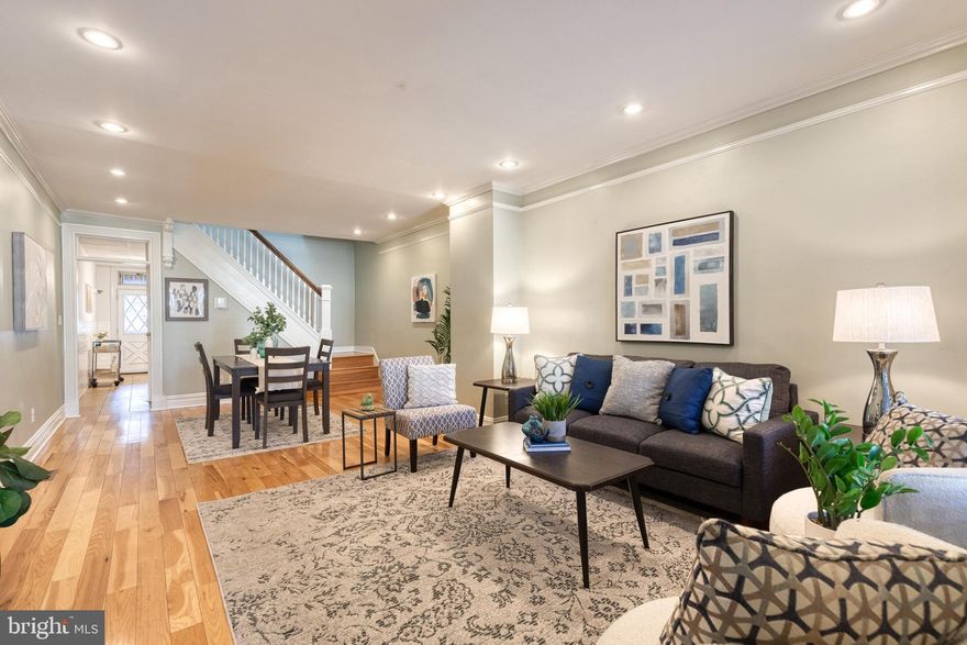 Exceptional Properties. Exceptional Clients. Off-Street Parking! Centrally located in the always charming Hampden, 3726 Elm Ave is the one you have been waiting for. From the moment you step on the covered front porch, you will fall in love. The main level boasts gleaming wood floors and a large combined living & dining space w/ high ceilings. The kitchen features new upgraded granite countertops, tons of counter & cabinet space, island/breakfast bar, and access to the back patio & fenced yard(parking pad is located off alley behind home). The upper level provides 3 spacious rooms each w/ ceiling fans & wood floors, a hall bath w/ skylight complete this level. Lower level provides large family room, an additional full bath, and laundry. Steps to The Rotunda & The Ave(36th St), both centers for Hampden entertainment, shopping, restaurants & nightlife. Bonus easy access to 83 for your commuting needs. Book your showing today, Welcome to Hampden HON! Recent updates include fresh paint throughout, NEW ROOF, and new granite countertops!