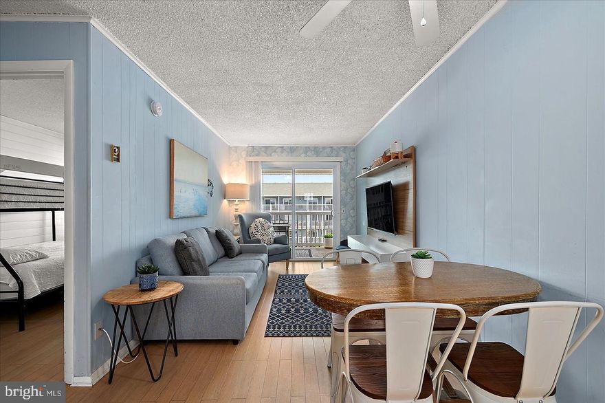 OFF SEASON RENTAL AVAILABLE! November 1,2025 - May 15,2026 (can be flexible for right fit).
Enjoy the quiet months of Ocean City in this charming 2 bedroom/ 1.5 bath condo on Ocean block in Ocean City. The oversized balcony patio is perfect for enjoying the salt air and is a huge extension of your entertaining space. Unit comes furnished making an easy move!

Renters will be subject to background check and required to fill application.

Plus utilities.
Washer machine in unit.