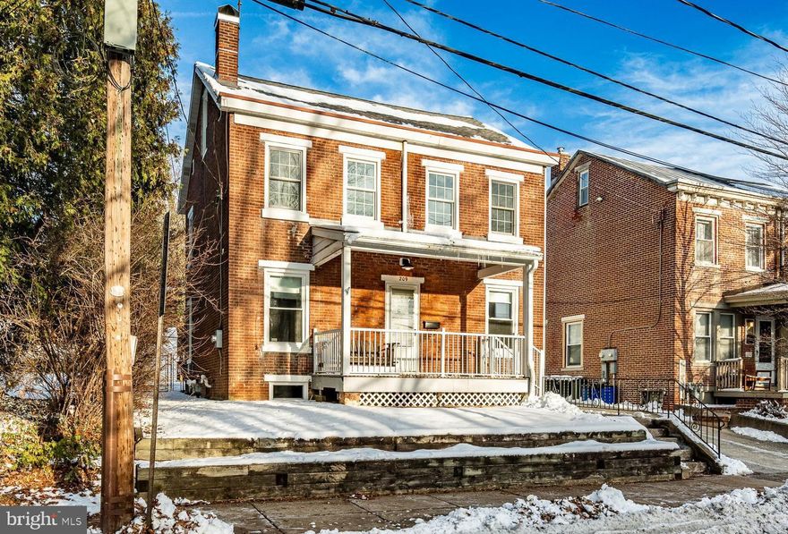 Step into this stunning, newly renovated single-family home, perfectly situated in the vibrant core of West Chester.   This whole house is yours, with no walls touching anyone else, and it has its own big yard. Embrace seamless living with an open-concept first floor that flows effortlessly from the kitchen to the dining and living areas. The kitchen boasts generous cabinetry, sleek countertops, and brand-new stainless steel appliances.  Behind the kitchen, you will find the first-floor laundry and a beautifully remodeled half bathroom.  The second floor features three spacious bedrooms, complemented by a full bathroom featuring a smart mirror for added convenience and style. Luxury vinyl plank flooring on both the first and second levels, offering durability and easy maintenance. The third floor features a carpeted attic with bright built-in lighting. Below, an unfinished basement provides versatile storage space.   Great porch in the front with a porch swing, and a large backyard for entertaining.  This home is just steps from West Chester's local shops, eateries, and cultural hotspots—and directly across from West Chester University!  Pets are considered on a case-by-case basis.  Note, this unit cannot be used as a student rental.