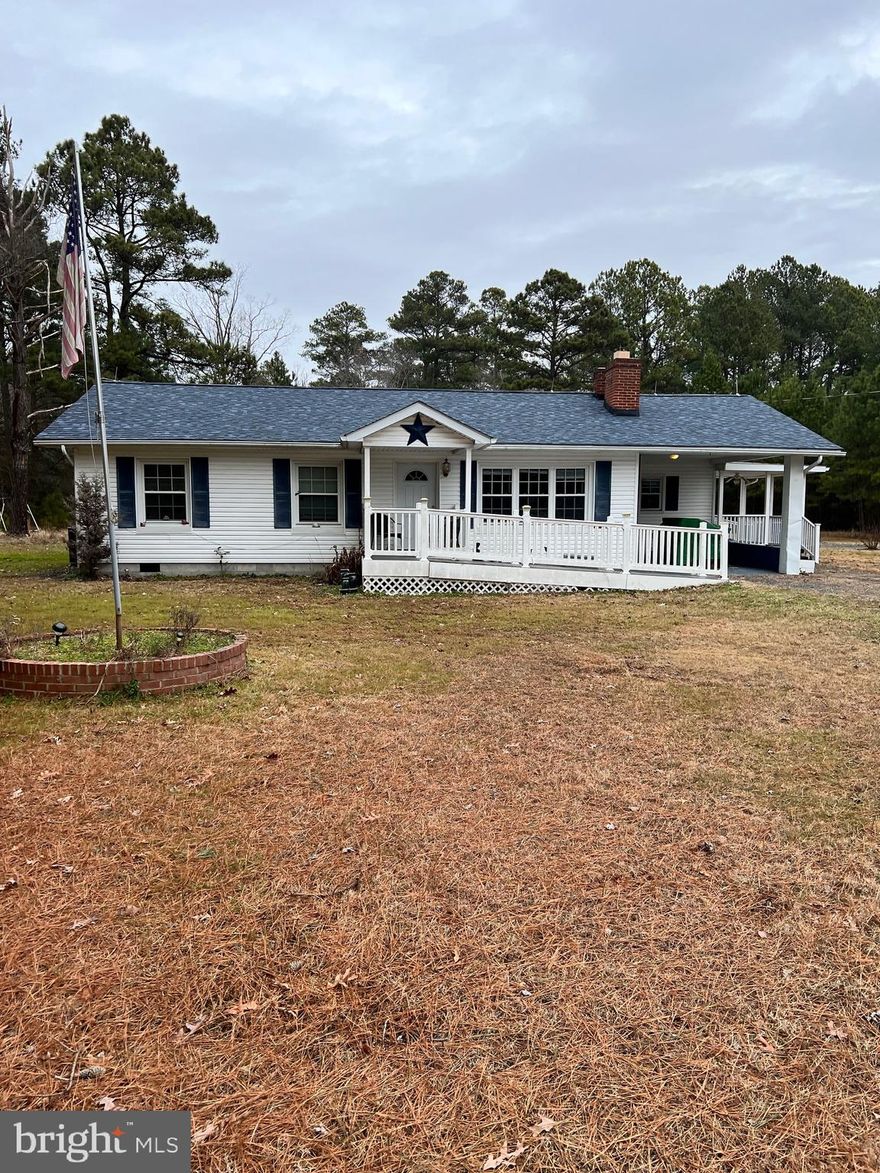 Great for investor, 1st time homebuyer, or flip 3 BR 1 BA home on secluded 3 + acre lot. Home sold as is.  Passing septic inspection in hand.  Schedule your showing today.