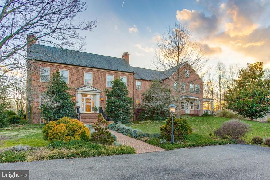 See more at www.DoveHillFarm.org    The home is a stunning Georgian style colonial crafted out of Cushwa antique brick and features exceptional finishes and craftsmanship throughout four levels of living space. The layout is ideal for both intimate and grand entertaining or casual country living. There are formal and informal indoor and outdoor spaces for the ultimate in gracious living.  A total of 5 bedrooms and 5 bathrooms (plus main level half bath) can comfortably accommodate family and guests, or use one of the bedrooms as an office. The finished basement includes a recreation room, Endless Pool, radiant heated floors, a full bath, laundry room and access to the garage. There is a separate 1,332 sq. ft. caretaker's house, with 2 bedrooms, 1 full and 2 half baths, fully equipped kitchen and laundry, backup generator and woodstove. This exquisite 134+ acre farm has everything for the horse professional or enthusiast, including stabling for 11 horses. Outbuildings include multiple barns, stables, and sheds, including a classic tobacco barn. The property is divided into two large fenced pastures, seven paddocks and hayfields. A large outdoor riding ring, on-property trails, varied terrain with hills for fitness training, a cross country schooling course and a 20-meter x 40-meter dressage ring make the farm suitable for most disciplines, including fox chasing. Run a boarding or training operation, or just keep your personal horses in luxury. The property is surrounded by other horse farms to complete the country retreat feel, but is easily accessible to Annapolis, Washington, D.C., and Baltimore for the executive. For the horseperson, it is convenient to competition venues, trails and local fox chasing clubs. For more info: https://www.dovehillfarm.org/