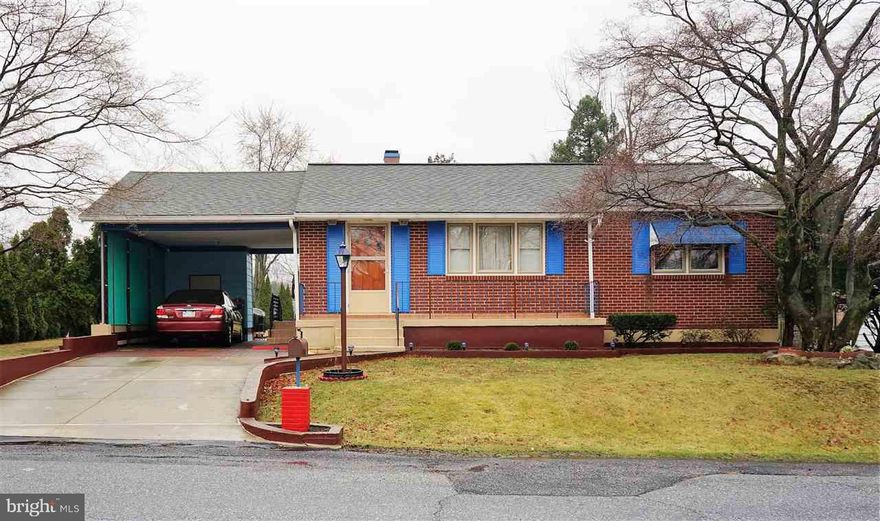 Very well kept Rancher with great, yet quiet central location. Effortless one floor living. Finished Basement with a Full Bath. Price includes all appliances. Private backyard with a brick Patio and a brick Fireplace for entertainment. Corner Lot. Attached Carport with brick floor and concrete driveway. Don't miss it!