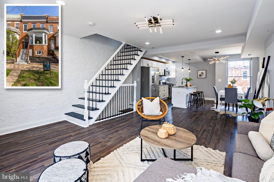 LIVE IN LUXURY! This home has it all as the builder left no stoned unturned this a BRAND NEW RENOVATION! Walk into this gorgeous 3 Bedroom 3 Bathroom with modern finishes throughout and feel right at home! Enjoy the high ceilings, luxury wood floors and many windows flooding the home with natural light. The kitchen features stainless steel appliances, granite counter tops, designer finishes and an abundance of counter top space and cabinetry. There are 3 over-sized bedrooms with no shortage of closet space! Enjoy the fully finished basement featuring an nice open area perfect for a home office, storage and a play area! The home also features a private fenced rear patio and an upper level deck . Our team specializes in working with investors and home buyers and we are happy to help you get set up with a mortgage and will ensure you take advantage of all the home buyer programs! This home is perfect for the Maryland Mortgage Program, LIVE Baltimore program and many others! Please CALL or TEXT SHRAGA to set up a time to view!