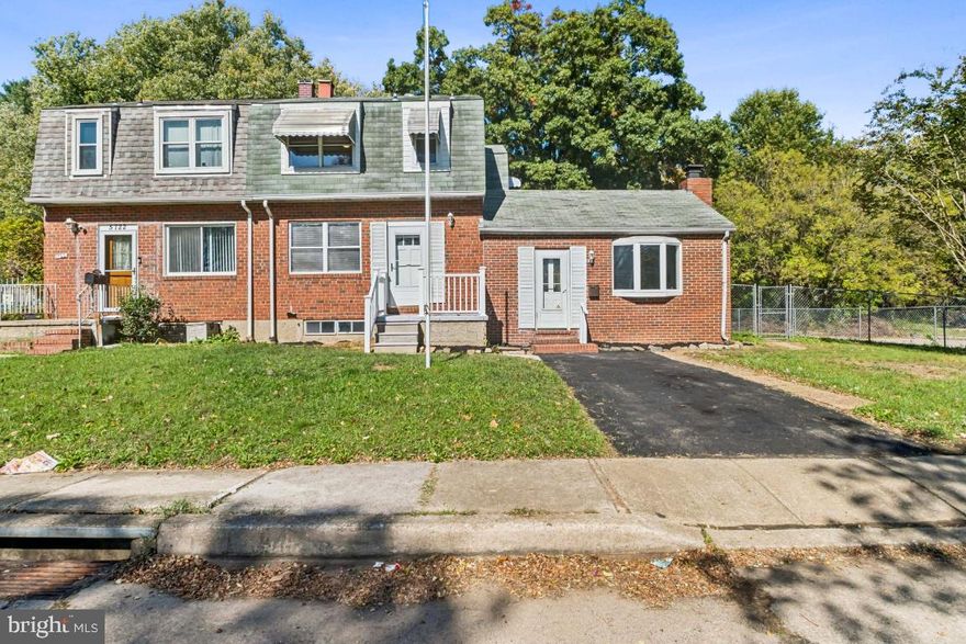 “Welcome to 5724 Cedella Avenue — a solidly built 1961 single‑family home in Baltimore’s Frankford neighborhood. With approximately 1,850 sq ft of living space, a fireplace‑anchored living room, and a finished basement offering roomy versatility, this property sits on a generous  8,363 sq ft lot allowing for outdoor potential. The brick/frame construction and classic roof set a durable exterior stage, while the interior offers a foundation for family living with multiple baths and flexible spaces. Though built several decades ago, the home holds strong upside if refreshed and updated, and with a sunlight‑bright backyard and neighborhood convenience, it’s a residence with both character and promise.  4 Bedrooms and 2 full bathrooms. Gourmet kitchen, vinyl floors and new carpet throughout the home.