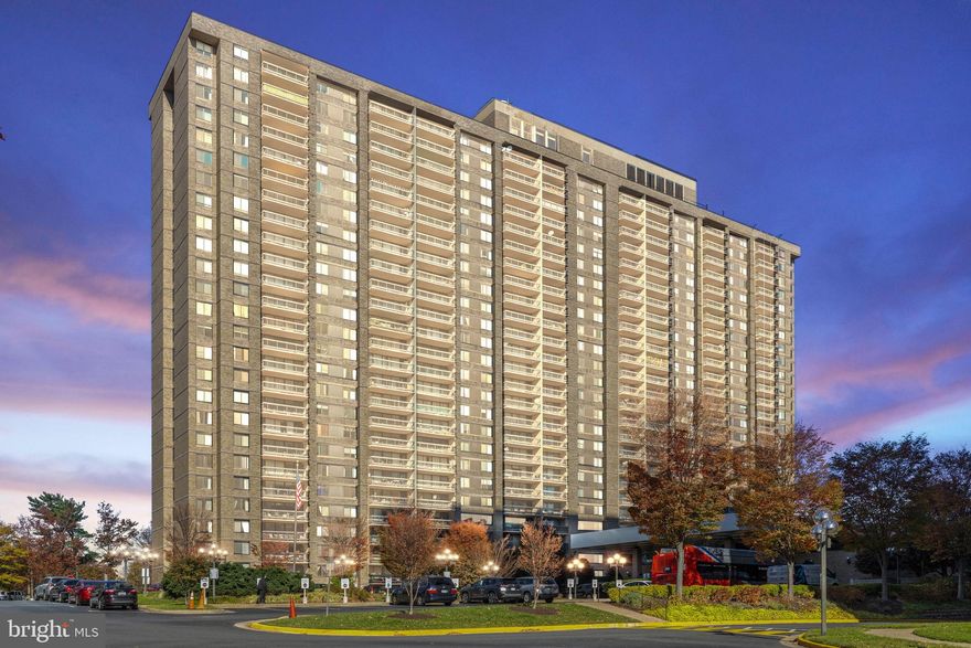 Now thoughtfully positioned to offer value, lifestyle, and location in one of the region’s most connected corridors. This spacious 1 bedroom 1 bath residence features well designed living with a beautiful private balcony overlooking stunning skyline views. Fully renovated in 2025, the home showcases luxury finishes throughout, including a completely remodeled kitchen and bathroom, brand new flooring throughout, premium lighting, and expansive windows that flood the space with natural light.  Set within Skyline Plaza, a full service community offering 24 hour concierge, fitness center, pool, and gym. Condo fees include utilities: Water and gas. One assigned parking spot conveys with the unit.Just minutes to DC, Pentagon, Amazon HQ2, Old Town, and National Airport, with shops, dining, and parks at your doorstep. Now purposefully positioned to capture discerning buyers seeking access, livability, and long-term value, and recently aligned with current market activity to reflect both timing and opportunity.  Seller prefers settlement with Universal Title of Arlington.