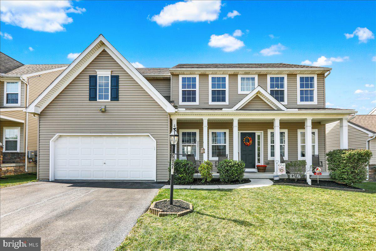 Welcome to 6174 Bayberry Avenue in the desirable Sweetbriar Creek community. This beautiful four bedroom two and a half bath home is move in ready and filled with thoughtful upgrades, stylish finishes, and comfortable living spaces. From the moment you arrive, you will notice the care and pride of ownership throughout. The foyer features board and batten trim with hooks for coats and bags, leading to a dedicated office on one side and a formal dining room with new LVP flooring on the other. The open concept gourmet kitchen is a true showstopper with gas cooking, a large island, pantry, and upgraded finishes, while picturesque views of the backyard can be enjoyed right from the sink. Just off the kitchen, the bright and inviting family room shines with brand new LVP flooring and abundant natural light, making it the perfect gathering space. A mudroom adds everyday convenience and connects to the two car garage. Upstairs, the primary suite is a luxurious retreat with two walk in closets and a spa like ensuite featuring a custom tile walk in shower, soaking tub, and double vanities. Three additional bedrooms, a second floor laundry, and another full bath complete the upper level. The partially finished basement adds flexibility with a sixty amp subpanel and rough in for a future bathroom, ready to be finished into the space of your dreams. Recent updates include fresh paint throughout, new carpet, a new powder room sink, and new LVP flooring. Additional highlights include owned solar panels that generate approximately twice the current owners usage, a water softener system, and a gas line hookup for an outdoor grill. Sweetbriar Creek offers the perfect blend of country charm and convenience, with rolling fields and historic Lancaster County beauty just minutes from major healthcare facilities, shopping, dining, parks, and outlets. Downtown Lancaster is a short drive away, offering Central Market, the Fulton Opera House, Clipper Magazine Stadium, and more. Commuters will appreciate the easy access to Routes 30, 222, 283, and the Pennsylvania Turnpike. 6174 Bayberry Avenue is more than just a house, it is a place to create memories, grow, and enjoy everything that makes Lancaster County so special. Schedule your showing today.