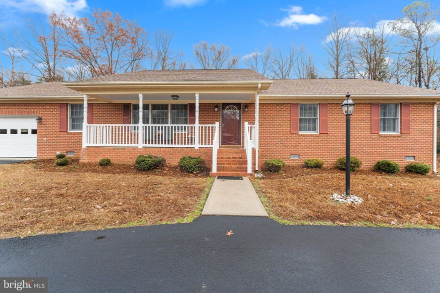 Check out this 3-bedroom, 2.5-bath brick rancher located in the Town of Warsaw. From the moment you step into the inviting front foyer, you'll feel at home. The freshly painted, spacious great room offers a comfortable space for relaxing or entertaining, while the formal dining room is perfect for hosting family gatherings. The kitchen boasts ample cabinet space, a built-in desk, and plenty of room for meal prep. Conveniently located off the kitchen, you’ll find a laundry room, half bath, garage entrance, and access to the back deck.  Outside, enjoy your morning coffee on the covered front porch or host gatherings on the back deck, overlooking the peaceful backyard.  The paved circular driveway adds curb appeal and easy access, while the whole-house generator ensures peace of mind during any power outages.  There is a shed for storage.  Best of all, you’re within walking distance of Warsaw’s shops, restaurants, fitness center, and town park.  This home offers a prime location and the perfect canvas to make your own.