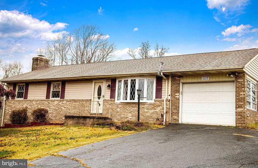 WHAT AN OPPORTUNITY TO PURCHASE A 3 BEDROOM, 2 BATH RANCHER ON .43 ACRES WITH INGROUND GUNITE POOL (30 X 17). LIVING ROOM WITH BAY WINDOW AND PELLET STOVE, KITCHEN WITH STAINLESS STEEL APPLIANCES, EATING AREA WITH GLASS DOOR TO TREX DECK.  PRIMARY BEDROOM WITH SHOWER BATH, HALL BATHROOM WITH TUB/SHOWER SURROUND.
LOWER LEVEL WITH SPACIOUS RECREATION ROOM (30 X 25) WITH WOOD BURNING FIREPLACE, POOL TABLE, BAR AND AREAWAY. STORAGE/LAUNDRY ROOM (25 X 17). ATTACHED ONE CAR GARAGE WITH PULL DOWN STORAGE AND WINDOWS. FENCED REAR YARD WITH POOL AND GARAGE DOOR SHED. BACKS TO FARMETTE ADDING PRIVACY. NO HOMEOWNERS ASSOCIATION!
ARCHETECTURAL ROOF '18, SHED ROOF '22, POOL AND DECKING RESURFACED IN '15. FALLSTON SCHOOLS