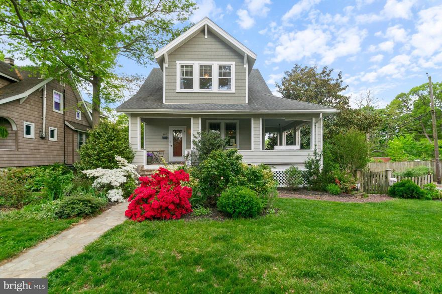 Step into timeless charm in this beautiful 1923 Craftsman-style home featuring durable Hardiplank siding, warm wood floors throughout, and a delightful side wrap porch perfect for morning coffee or relaxing evenings. This inviting residence offers three spacious bedrooms and one full bath, blending classic character with modern conveniences including geothermal heating and cooling.

The updated kitchen boasts custom cabinetry, granite countertops, stainless steel appliances, and easy access to the rear deck and yard—ideal for indoor-outdoor living. Entertain in style in the incredible backyard, complete with a bluestone patio, lush gardens, and a fully fenced yard.

A dedicated side parking area adds convenience, while the thoughtfully landscaped outdoor space provides a serene setting for gatherings or quiet moments. Don’t miss this rare opportunity to own a piece of history with all the modern comforts!