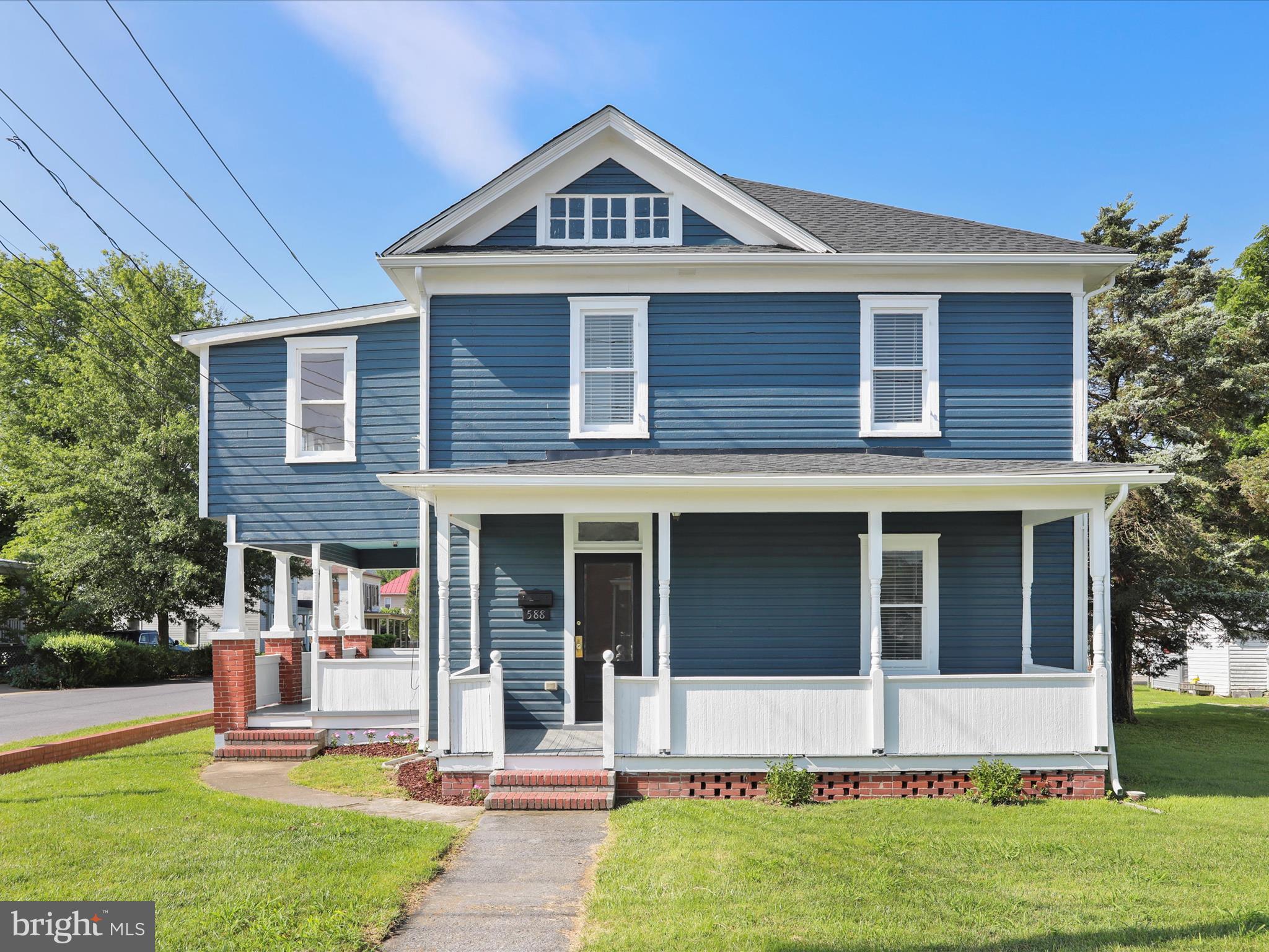 Welcome to 588 E King St., a beautifully updated home that blends timeless character with modern convenience. Recent updates include a new roof, kitchen cabinets, appliances, flooring in the kitchen and bathroom, bathroom fixtures, interior lighting, and fresh paint inside and out.
This charming home features gorgeous hardwood floors and a spacious layout. The main level offers a bright living room, a brand-new kitchen with stylish finishes, a generous sunroom, a dining area, and main-level laundry for added convenience.
Upstairs, you’ll find a large primary bedroom with private access to an upper-level sunroom, two additional bedrooms, and a full bath. Just a 9-minute walk to downtown Strasburg’s restaurants, shops, and brewery—don’t miss your chance to own this thoughtfully restored gem!