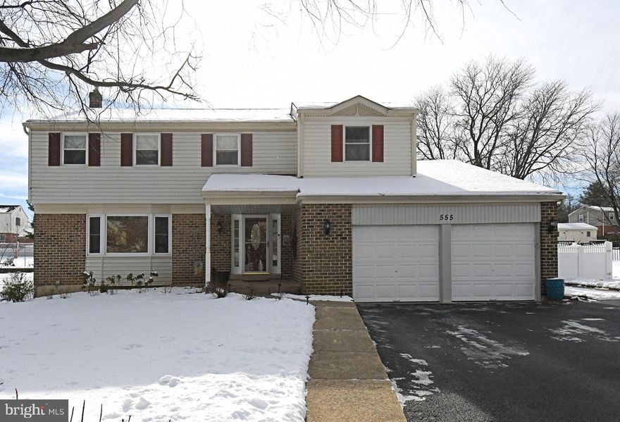 COMING SOON-Showings begin on February 5th. Welcome to 555 Saratoga Road -an exceptionally well maintained 4 bedroom 2.5 bath home in the sought-after neighborhood of Cannon Run.  Step inside from the covered front porch to a welcoming foyer that leads to the updated kitchen. The center island has seating for the whole family and there is an abundance of custom cabinetry and millwork along with pantry, stainless steel appliances , granite countertops and a designer range hood that opens seamlessly to the great room. The great room offers vaulted ceilings , exposed beams and a propane fireplace  with raised hearth , creating a warm and inviting space for everyday living and entertaining.  Step outside from the kitchen to your deck with a screened-in porch section, ideal for relaxing or dining al fresco in every season - overlooking your private manicured level lot.  The main level also includes a  spacious formal living room with gleaming hardwood floors along with a formal dining room , powder room and laundry room that completes this level. The upper level features a primary bedroom retreat with a stunning  en suite bath added through a recent home addition, offering expanded square footage and a level of space not typically found in comparable homes, also on this level  a full hall bath serving the remaining 3 bedrooms. On the lower level the finished basement offers flexible space suitable for additional living area- a family room, storage or a home office. The 2-car garage is equipped with tool cabinets and pull down steps to a loft area that's floored for additional storage. The backyard also features an insulated 16' X 24'  workshop equipped with electric service and a mini-split heating and air conditioning system, providing an exceptional space for woodworking, studio, hobbies or  year-round project use. Additional upgrades/ features of this  home include : new roof and hot water heater- 2022, primary bath addition 2021, entire upper level freshly painted within the last 2 years and all kitchen appliances and washer and dryer are  included.  The square footage is in the process of being evaluated now to include the upper level bath addition.  This walkable neighborhood is conveniently located near major transportation, King of Prussia Mall, I-76, 476 and PA Turnpike. Just a few minutes drive from Historic Valley Forge National Park, Wegmans Town Center and Upper Merion Community Center with outdoor pools. Just a few blocks away from the newly built award winning Caley Road Elementary School. This amazing home truly has it all . Very easy to show.