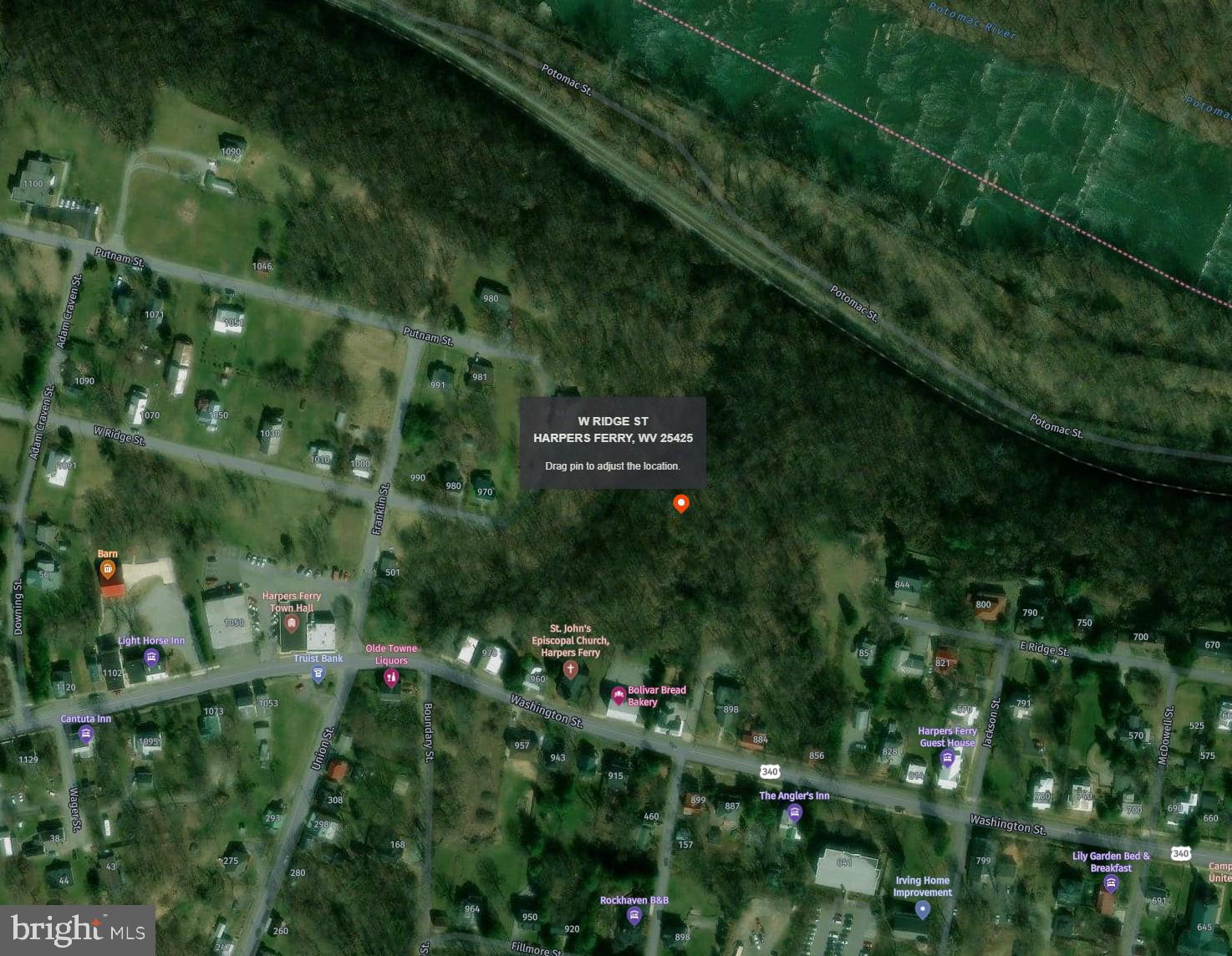 Your chance to snag a piece of WV heaven in Historic Harpers Ferry. 4 separate deeded parcels totaling just over a 1/2 acre on the paper street portion of West Ridge Street. Surrounded by historical attractions nearby, MARC train station, C&O Canal, Local Parks, etc. that makes this property and outdoors persons dreams. Lots not accessible by car currently. Would have to park and travel down.
Buyer to do their own due diligence on road install, utilities, build requirements, etc. No sign on property.