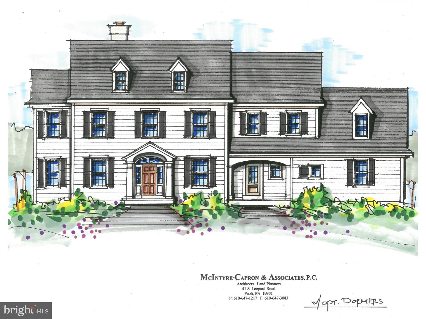 Location, Location, Location! Bentley Homes introduces the Ithan Creek model at Ashwood Hall in Devon! A community of Eight New Homes on Large Beautiful Home Sites! Great design and efficiency in this model allow for easy living and lovely entertaining! The First Floor includes Grand Foyer giving entrance to the Living Room & Dining Room, a private Study, conveniently located Powder Room, well planned Chef's Kitchen overlooking the Patio, spacious Family Room with tall ceiling and fireplace, and Morning Nook for informal dining. The Mudroom allows for an additional front entrance to the home. The Second Floor will delight you with a Master Bedroom Suite with Walk-In Closets and Spa Bathroom and three additional Bedrooms and Hall Bathroom. Full Basement and Three Car Garage included! This Floor Plan also offers a 5th Bedroom Option - please see Sales Manager for details! Front Elevation may show optional features & Home Sites are subject to premiums.