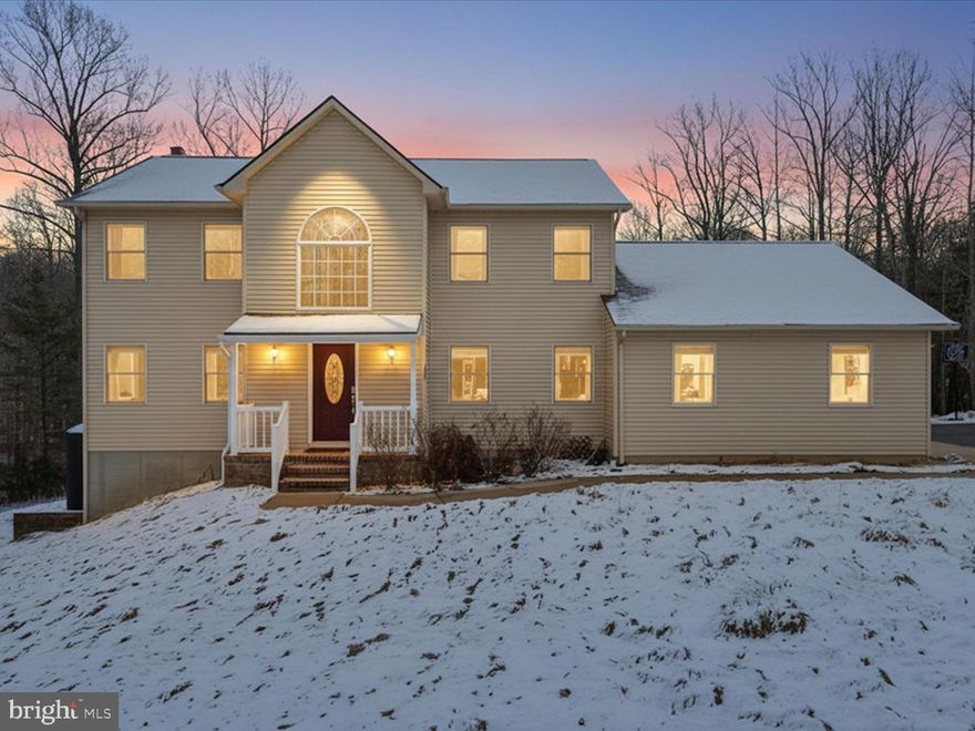 ● ● ● 🌳 Updated Colonial on 3+ Acres! Private, Peaceful & Full of Possibility 🐓  Escape to the freedom and space of this charming 4-bed, 3-bath colonial nestled on over 3.13 private acres 🌲—ideal for nature lovers, hobby farmers, and those craving room to roam!  ● ● ● ✨ Highlights include:  🍽️ Gorgeous updated kitchen with new cabinets, butcher-block counters, stainless steel appliances & sleek tile floors—your culinary escape!  🔥 Cozy family room with brick fireplace & wood mantel—perfect for game nights or relaxing weekends  🛁 Spacious owner’s suite with private bath including soaking tub + separate shower
🌞 Sunny breakfast nook + formal dining space with deck views for effortless entertaining
🛋️ Finished walk-out basement with fireplace—great flex space for movie nights - theatre already prepped, gym, or office.
🛠️ Kitchen is newly renovated, but the rest of the home offers great potential to make your own updates & add value over time!
● ● ● 🚗 Oversized 2-car garage + long driveway—bring your trucks, trailers, or toys
● ● ● 🐓 Plenty of space for chickens, gardening, and enjoying a rural lifestyle
● ● ● 💧 On well & septic, plus a large cistern—plenty of water for home + hobby farming!
● ● ● 📍 Conveniently located just minutes from Route 17, I-95, Quantico, and historic Fredericksburg—commute-friendly while still living the quiet life.
● ● ● 📝 Seller is motivated but not desperate—this is your chance to own acreage, updates, and upside, all in one beautiful package. Come explore the space, the possibilities, and the lifestyle!

● ● ● Get ready to fall in love with the perfect blend of privacy and potential. Whether you dream of sipping coffee on your deck while surrounded by trees, raising chickens in your backyard, or customizing a home with great bones and acreage, this property delivers. With the kitchen already beautifully renovated, you can move in and update at your own pace—no rush, no pressure. Set back from the road with mature trees and a country feel, yet minutes to shopping, schools, and major commuting routes, this is the opportunity buyers have been waiting for. Don’t miss your chance to experience the space, serenity, and value this special property offers.