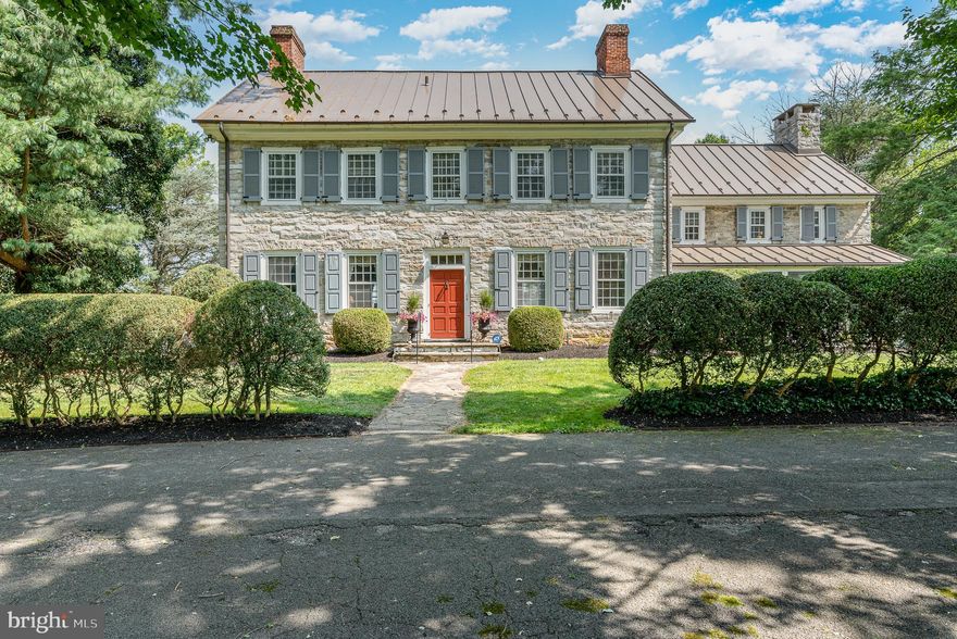 This is your opportunity to own a piece of history! In 1783, shortly after the founding fathers penned the Declaration of Independence, this momentous limestone estate was constructed, making it one of 3 of the oldest residences in the desirable Upper Allen Township, Mechanicsburg School District! The picturesque estate boasts endless craftsmanship with exquisite built-ins, 4 masonry wood-burning fireplaces, jack pine wood floors, chair rails, and ornate base and crown moldings that span 4,324 finished SQFT above grade with 5 bedrooms and 4 full bathrooms. 10-foot ceilings extend most of the first floor which includes a stately living/family room combo with a fireplace and extensive woodwork, formal dining room with a fireplace, and a stunning kitchen that was recently refreshed! The kitchen is adorned with new cabinets, granite counter tops, and stainless steel appliances. A private suite with a large bedroom, full bathroom, and screened-in porch is additionally offered on the main level. The character and charm continues through the second floor with 4 spacious bedrooms, an office, and 3 full bathrooms including decorative woodwork and moldings, wood floors, renovated bathrooms, and a primary suite with fireplace and attached bathroom. Stairs to the third level lead to an enormous attic which provides ample storage. Over 500 SQFT of living space below grade is finished with built-ins and exposed beams. Enjoy the serene exterior with an elegant landscaped garden and a private in-ground concrete swimming pool! The bank barn with stables, riding area, and pasture make it the perfect property for one with equestrian needs. The regal nature is hard to miss with the large circular driveway that gives access to the residence, barn, and huge 4 car detached garage! Additional features include a shaded rear patio, Central A/C, main level laundry/mud room, and a standing seam roof installed in 2019. Don’t miss your chance to own a piece of history nestled, close to it all, in Mechanicsburg! Set up your private showing today!