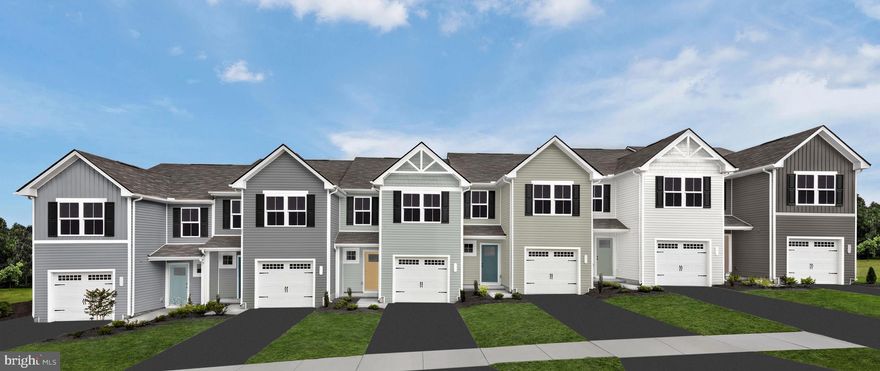 Hagerstown's only BRAND-NEW TOWNHOMES...offering the rare combination of modern living and oversized yards, perfect for entertaining, pets or simply enjoying outdoor space.  This thoughtfully designed Pine two-story townhome, with unfinished basement, offers 3 bedrooms and 2 1/2 baths, a functional and spacious layout with living and entertaining areas on the main level and private bedrooms upstairs.  Enjoy an open-concept main floor, perfect for everyday living with a seamless flow between the kitchen, dining and living spaces, while the upper level provides a quiet retreat.  Reese Farm is nestled in a quiet, brand-new community close to shopping, dining and major commuter routes located only 3 miles from Route 70 and 10 minutes from I-81.  Includes brand new appliances, stylish LVP flooring, a one-car garage and an unfinished basement providing great storage space!  Enjoy peace of mind with a builder warranty, closing cost assistance and a quick August delivery.  A unique opportunity to enjoy low-maintenance living with yard maintenance included! Photos are representative only.
