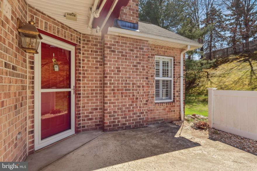 Welcome to 107 Village Way, nestled in The Villas at French Creek — a highly sought-after 55+ active adult community in the heart of Phoenixville. This charming ranch-style home offers the perfect blend of comfort and convenience with low-maintenance, one-floor living. Boasting 1,141 square feet, the home features two spacious bedrooms and two full bathrooms.  A lovely front patio, complete with a privacy fence and retractable awning for shade, invites you to relax and enjoy the outdoors. As you step inside, you’ll be greeted by an open floor plan that flows seamlessly from room to room. The bright and airy living room showcases cathedral ceilings, a ceiling fan, and a cozy fireplace — perfect for unwinding after a long day or hosting guests. Adjacent to the living room is a well-defined dining area that leads into a thoughtfully designed kitchen. With ample storage and generous counter space, this kitchen is ideal for preparing everything from quick snacks to home-cooked meals. The primary bedroom serves as a peaceful retreat, featuring a walk-in closet and a full private bathroom. The en-suite bath offers a stall shower and an oversized vanity with plenty of counter space. The second bedroom is equally versatile, making it an excellent option for a guest room, home office, or hobby space. It also enjoys convenient access to the full hall bathroom. Rounding out the interior is a practical laundry area and direct inside access to the attached one-car garage, providing additional storage and convenience. Added home bonuses include a newer HVAC system (2019) and newer hot water heater and refrigerator (approx. 2 to 3 years old). Residents of The Villas at French Creek enjoy a host of amenities, including access to a clubhouse and an outdoor pool. The community's prime location places you just moments from downtown Phoenixville, where you can explore a diverse selection of dining, shopping, and entertainment options. Additionally, easy access to major routes such as 113, 23, and 100 makes traveling a breeze.  Don’t miss your opportunity to embrace the low-maintenance lifestyle in this beautiful home. Schedule your tour today and discover all that 107 Village Way has to offer!