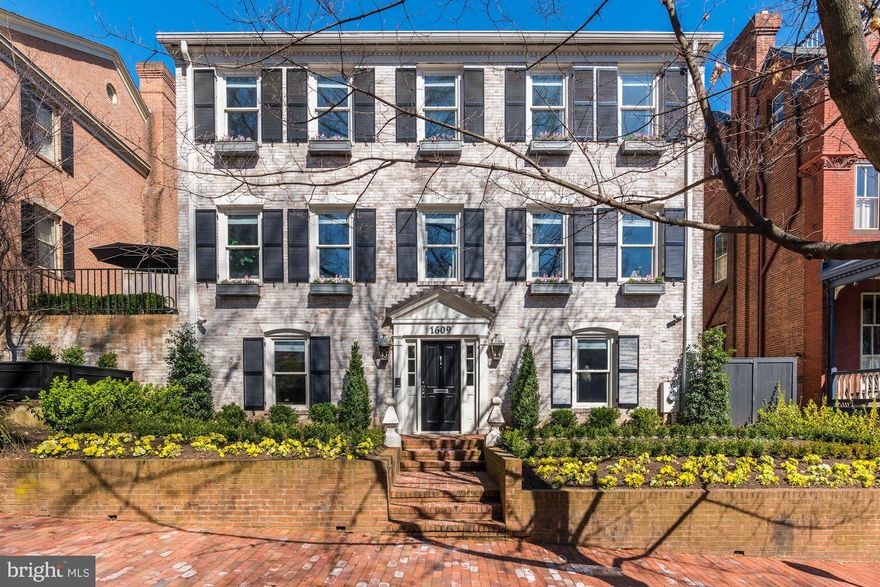 This Georgetown home is truly one of a kind, featuring extreme attention to detail, the highest quality finishes, and outstanding design. Recently renovated from top to bottom by the best contractors in the area, it features five bedrooms, four and a half baths, a pool, a terrace for entertaining, and a one car garage. Prominently located in the heart of Georgetown's East Village and with windows looking into the gardens of historic Tudor Place, this home's location and convenience are truly unparalleled.