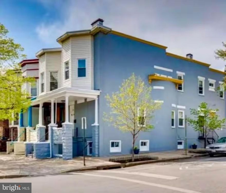 Located in the coveted community of Barclay within easy walking distance of JHU, this recently renovated and well-maintained 2500+ sqft end-of-group TRIPLEX boasts a unit composition of two 2 BED / 1 BATH dwelling units and one lower-level office space with an annual gross potential rent of $54,600. Unit 1 - $1550 / mo, leased through June 2025 and willing to extend. Office Unit - Previously leased for $1300 / mo. Unit 2 -currently left vacant for potential owner occupants. Perfect for FHA and VA financed buyers. Existing VA mortgage is assumable! Balance of 328k at 5%