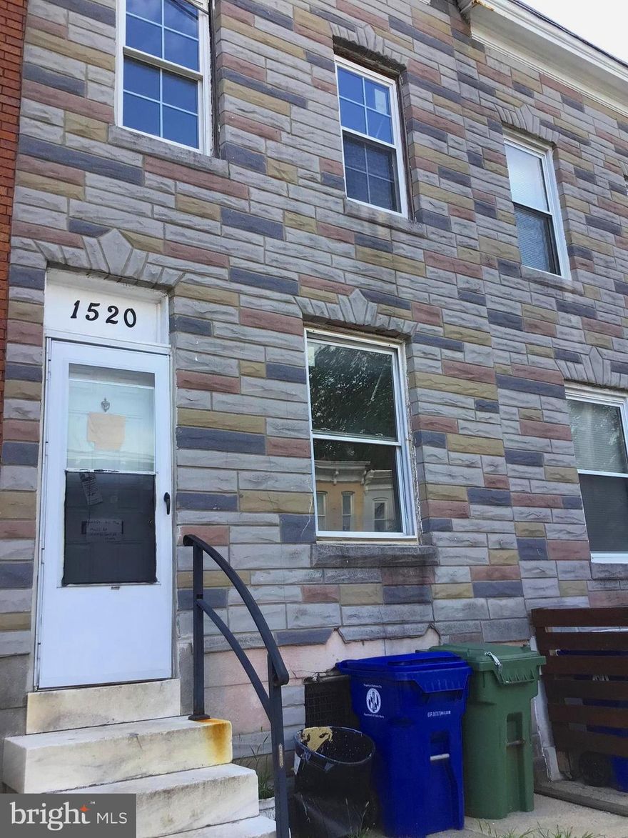 Great opportunity in Baltimore City! Classic Baltimore row home is bursting with potential and ready for a full renovation.  Ideal for investors, contractors, or visionaries looking for their next project.  Located near schools, religious institutions, and community centers, the property sits in a well-established neighborhood with strong community roots.  Whether you're looking to get and revamp, fix and flip, or add to your rental portfolio, this is a value-add opportunity you won't want to miss.  Bring your contractor and creative ideas.  The 1st level of the house is OpenSpace, living room dining room and full kitchen. The upstairs has 3 bedrooms and 1 full bathroom.