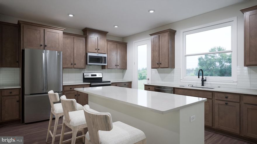 Come purchase your dream home, a brand-new TOWNHOME by Van Metre Homes at HERITAGE AT MARSHALL to be delivered APRIL 25. With 2,121 finished square feet on 3 levels, the TROY floorplan by Van Metre Homes offers 4 BEDROOMS, 3 FULL AND 1 HALF BATHROOMS, REAR DECK, and an OVERSIZE 1-CAR, REAR LOAD GARAGE. With an abundance of natural light, the MAIN LEVEL showcases an open floorplan with luxury vinyl plan, a large great room with gorgeous mountain views, and a rear set heart-of-the-home kitchen with upgraded grey cabinets, granite countertops, stainless-steel appliances, and immediate access to rear deck. The UPPER LEVEL features a light-filled primary suite with a walk-in closet and a luxury bathroom with double sinks, large frameless shower enclosure with built-in seat. This home also has 2 additional secondary bedrooms, 1 additional full bath, and an upstairs laundry room to complete the upper level. The LOWER LEVEL features a large multipurpose recreation room for easy hosting of family and friends.

HERITAGE AT MARSHALL is an impressive master-planned community in the heart of downtown Marshall, VA. Nestled into the foothills of the Blue Ridge Mountains and built to strengthen Marshall for generations to come, this Van Metre community includes both townhomes and single family homes. With exceptional amenities—including a pool and clubhouse, tot lot and walking paths—as well as easy access to Main Street and an unparalleled quality of life, Heritage at Marshall is poised to become one of the most-sought out communities in Fauquier County.

VAN METRE HOMES has been in business for 65+ years, knows how to treat customers and is recognized for commitment to quality, energy efficiency and customer warranties post-settlement. The limited warranty not only covers warrantable items your first year in the home, but mechanical parts of the home for the 2nd year and a 10-year structural warranty. Experience the peace of mind associated with purchasing a new, never-been-lived-in Van Metre home.

*Pricing, incentives and homesite availability are all subject to change without notice. Images, renderings and site plan drawings are used for illustrative purposes only and should not be relied upon as representations of fact when making a purchase decision. For more information, see a Sales Manager for details.