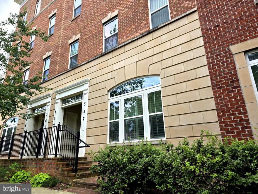 Welcome to this well-kept 3-bed, 2.5-bath townhome-style condo at 357 Community Center Ave in Gaithersburg's Parklands at Watkins Mill. At 1,868 sq ft, it features hardwood floors and an upgraded half bath on the main level and an attached garage. It's near the end of the street just steps from the common green area.

Inside, you'll find a bright open layout with a gourmet kitchen, dining, and living areas that flow together nicely.  Upstairs: three roomy bedrooms, including a primary with dual walk-ins and private bath. One of the bedrooms has its own balcony for relaxing outside.

Built in 2012, the neighborhood offers great perks like a clubhouse, pool, tennis courts, gym, playgrounds, and walking paths. Commuter friendly walk to the MARC station as well as close access to 270 and 355. Closeby are Costco, and the Shops @ Spectrum Center, or take a short drive to Downtown Gaithersburg, RIO, Crown, and Kentlands. A solid spot in a sought-after area!