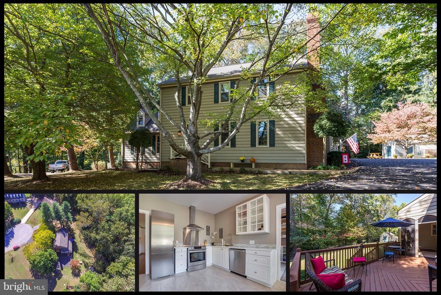 Charming Colonial w/ Yesterday's Quality Updated for Today's Living! Remodeled Kitchen w/ Quartz Counters & Stainless Appliances, 3 W/B Fireplaces, Built-in Bookcases, Wood Staircase, Expansive Hardwoods, Beautiful Millwork, & More! Wooded Backyard w/ Greenhouse. Established Neighborhood Nestled along the Rappahannock River and Minutes to Historic Downtown Fredericksburg.