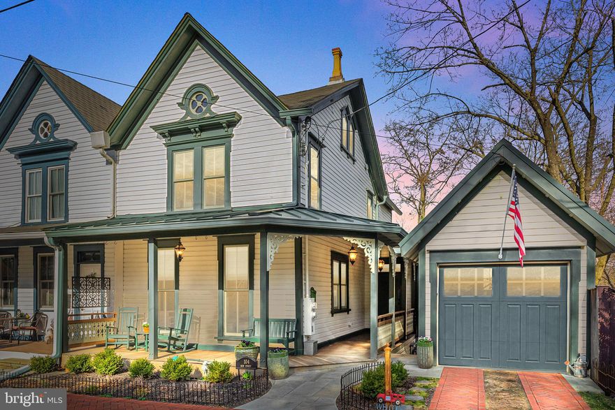 OPEN HOUSE CANCELLED due to the status change! Welcome to 104 New St; an exceptional Victorian twin nestled in the heart of New Hope Borough. This charming home exudes quality finishes and modern elegance, offering the perfect blend of historic charm and contemporary comfort. As you approach, you'll be greeted by a picturesque covered front porch with a stunning mahogany deck, setting the stage for the character and warmth found within. Step inside and be captivated by the first floor's tall ceilings, incredible windows, and recessed lighting, creating a bright and inviting atmosphere throughout. The heart of the home lies in the thoughtfully designed kitchen, featuring pristine white cabinetry, a stylish tile backsplash, and stainless steel appliances. The large island with seating for four provides the perfect space for casual dining or entertaining, while the adjacent upper deck, complete with a gas line plumbed for a grill, offers a delightful outdoor retreat. This inviting open concept design enhances the home's overall appeal, providing a versatile space that adapts to your lifestyle. Open from the kitchen is the dining room, then family room; the open layout creates a harmonious flow, allowing for effortless interaction and connectivity between the living spaces, making it ideal for modern living and entertaining. Upstairs, you'll discover two spacious bedrooms, including the primary bedroom with a luxurious en-suite bathroom boasting a generous stall shower, frameless glass doors, and a vanity with a granite top. The second bedroom also impresses with a walk-in closet, ensuring ample storage for all your needs. The adorable hall bathroom showcases a white vanity with granite top, a tub with a tile surround, and charming patterned tile flooring. The upper level is complete with a large linen closet, and an additional hook up for a laundry closet. Access to the walk up, spray foam insulated attic is off this hall way as well, offering an abundance of storage. The lower level presents endless possibilities, featuring a fully finished space with a bedroom, full bathroom, living room, and kitchenette. Whether you envision it as your own basement living area, an in-law suite, guest quarters, or a potential Airbnb apartment, this versatile level offers direct access to the lower back deck and its own side entry French door. Step outside and follow the landscaped path to discover the brand new bluestone paver patio, providing a serene retreat overlooking the canal. Imagine unwinding or entertaining against the tranquil backdrop of your very own waterfront view, offering a unique and captivating perspective of the canal and towpath. Storage is a breeze with the huge storage room located beneath the 1-car detached garage, while brick driveway parking adds convenience. This home offers unparalleled walkability to the vibrant shopping and dining destinations of New Hope Borough. Explore the quaint streets and discover a myriad of local boutiques, art galleries, and culinary treasures, all just a leisurely stroll away. Cross the bridge to Lambertville, NJ, and delight in a seamless transition to another charming town, expanding your options for entertainment, dining, and cultural experiences. No where else will you find the allure of a picturesque riverside setting, where every amenity and attraction is within reach, inviting you to savor the best of both towns at your doorstep. Located just about 1.5 hours from NYC, and an hour from Philadelphia, there is no better destination to visit or place to call home. This incredible home went through a major renovation is 2019/2020, so all you need to do is unpack and enjoy everything the home and location have to offer.